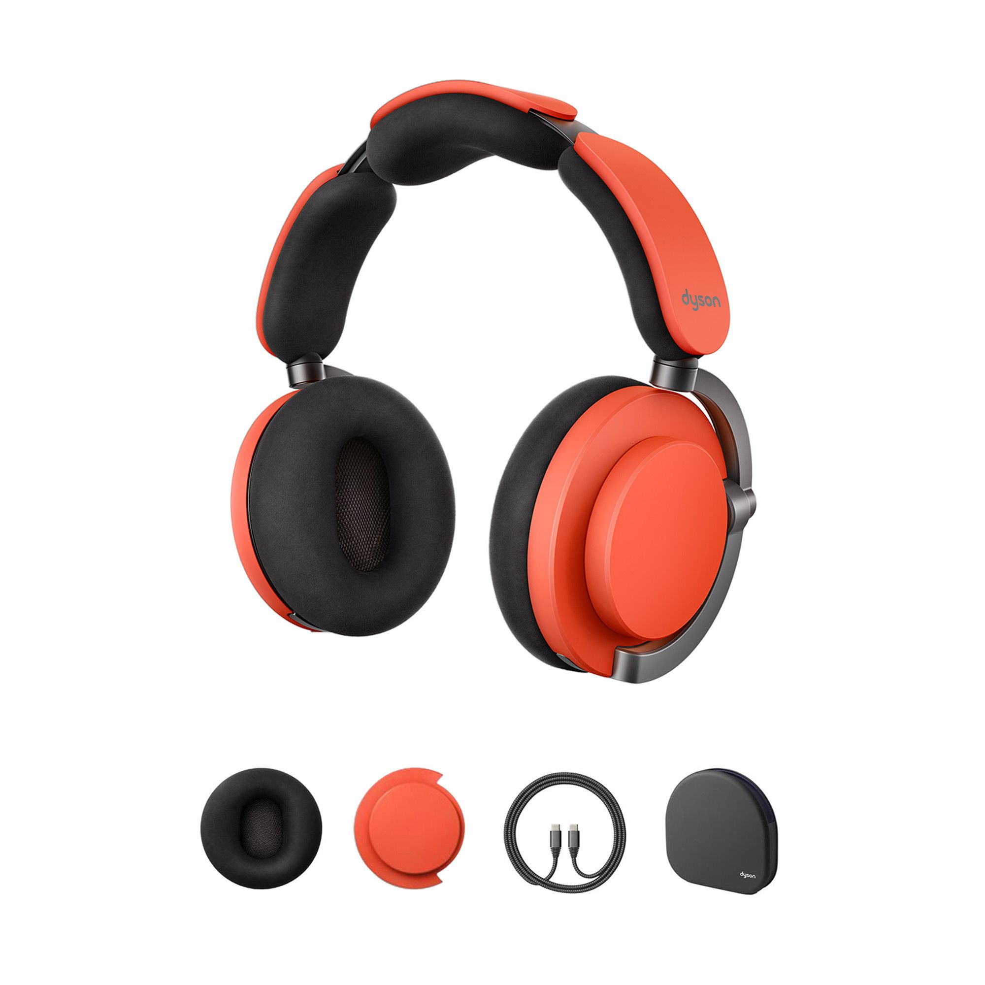 DYSON OnTrac™ Over-Ear Kopfhörer, kabellos inkl. Ohrpolster und Endkappen