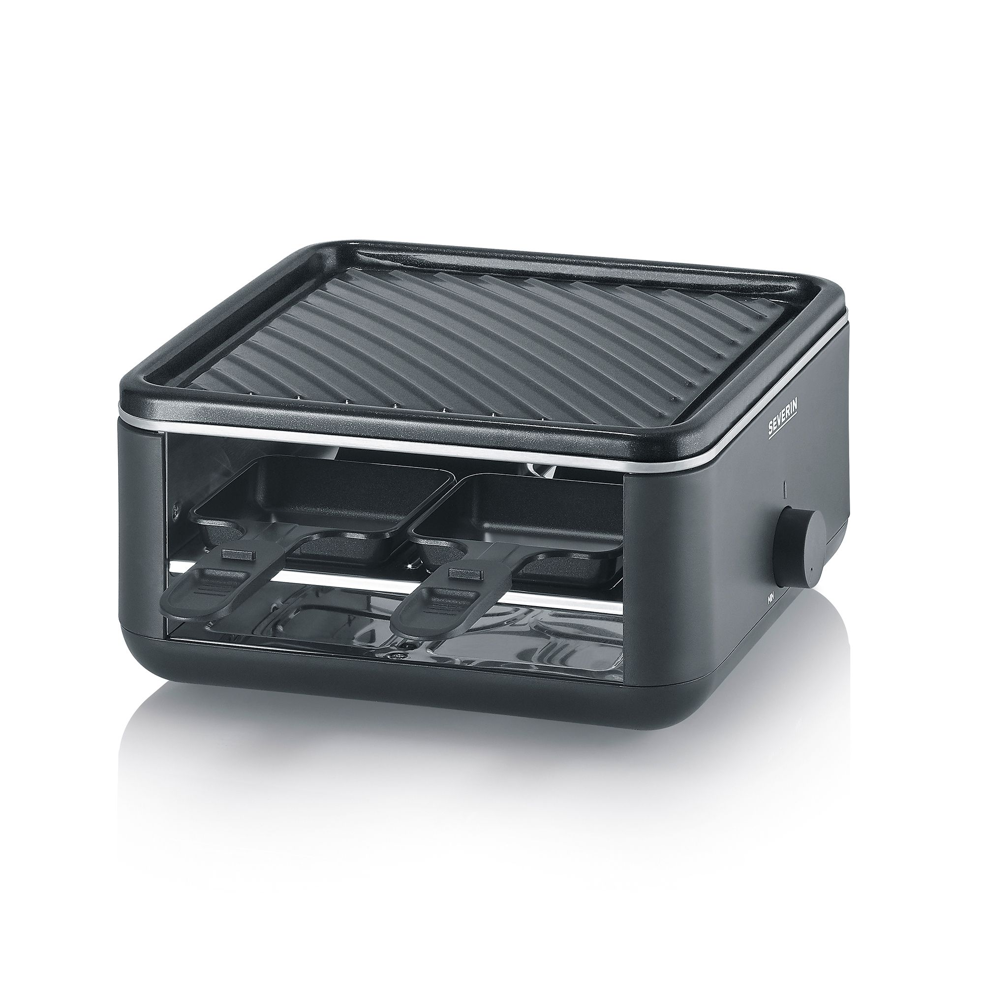  SEVERIN RG 2360 Mini Raclette-Grill Antihaftbeschichtung 4 Pfännchen