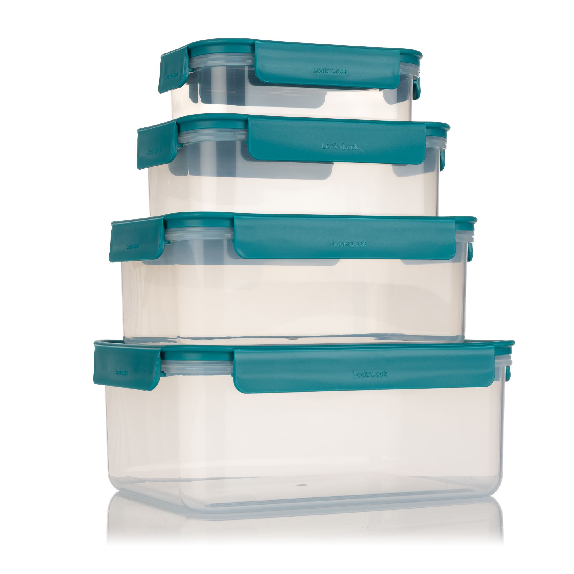 LocknLock 4 Frischhaltedosen Classic Plus 910ml-2,75L nestbar Gesamtvolumen 5,73L