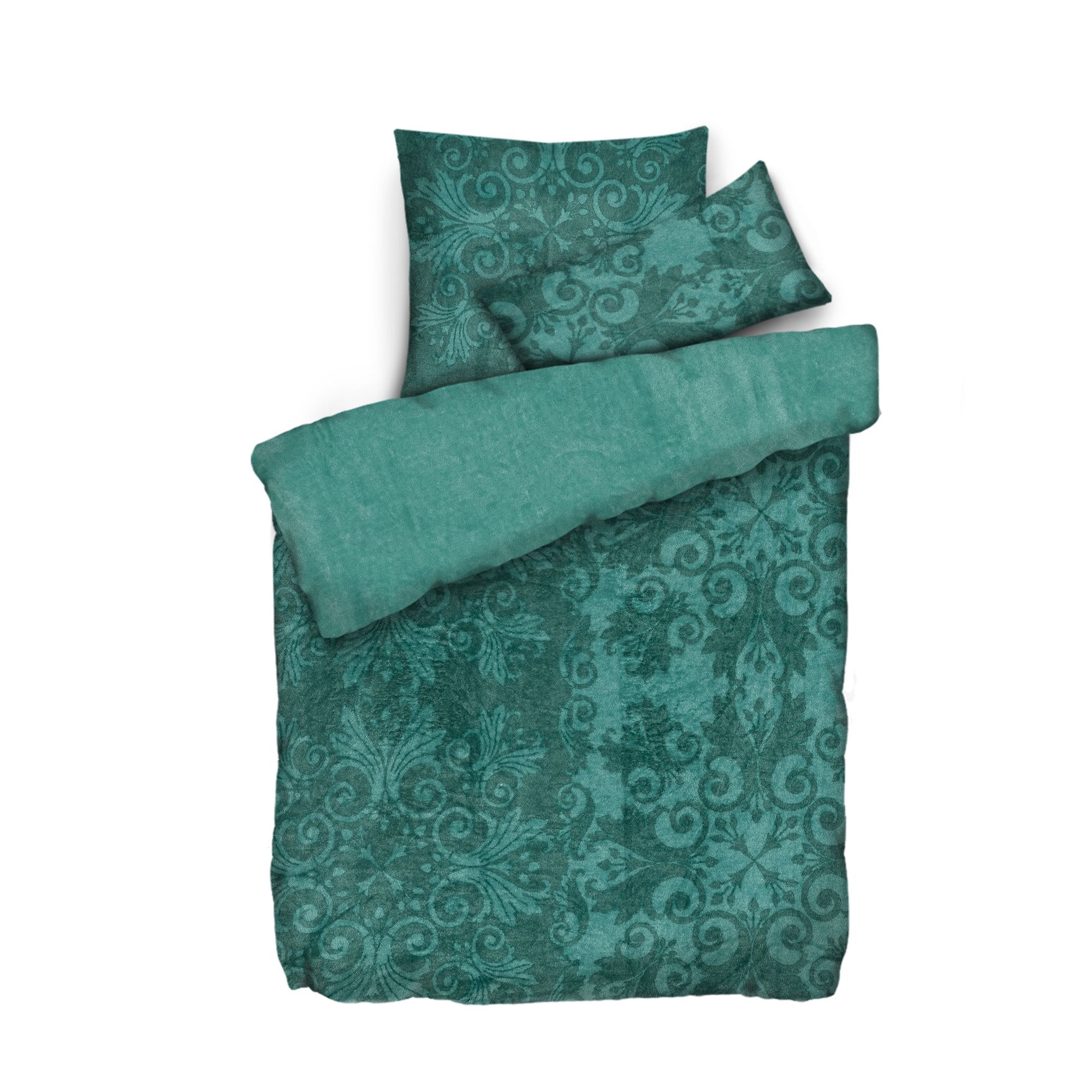 BADIZIO Classic Bettwäsche Ornament Mikrofaser Plüsch Doppelbett, 6tlg.