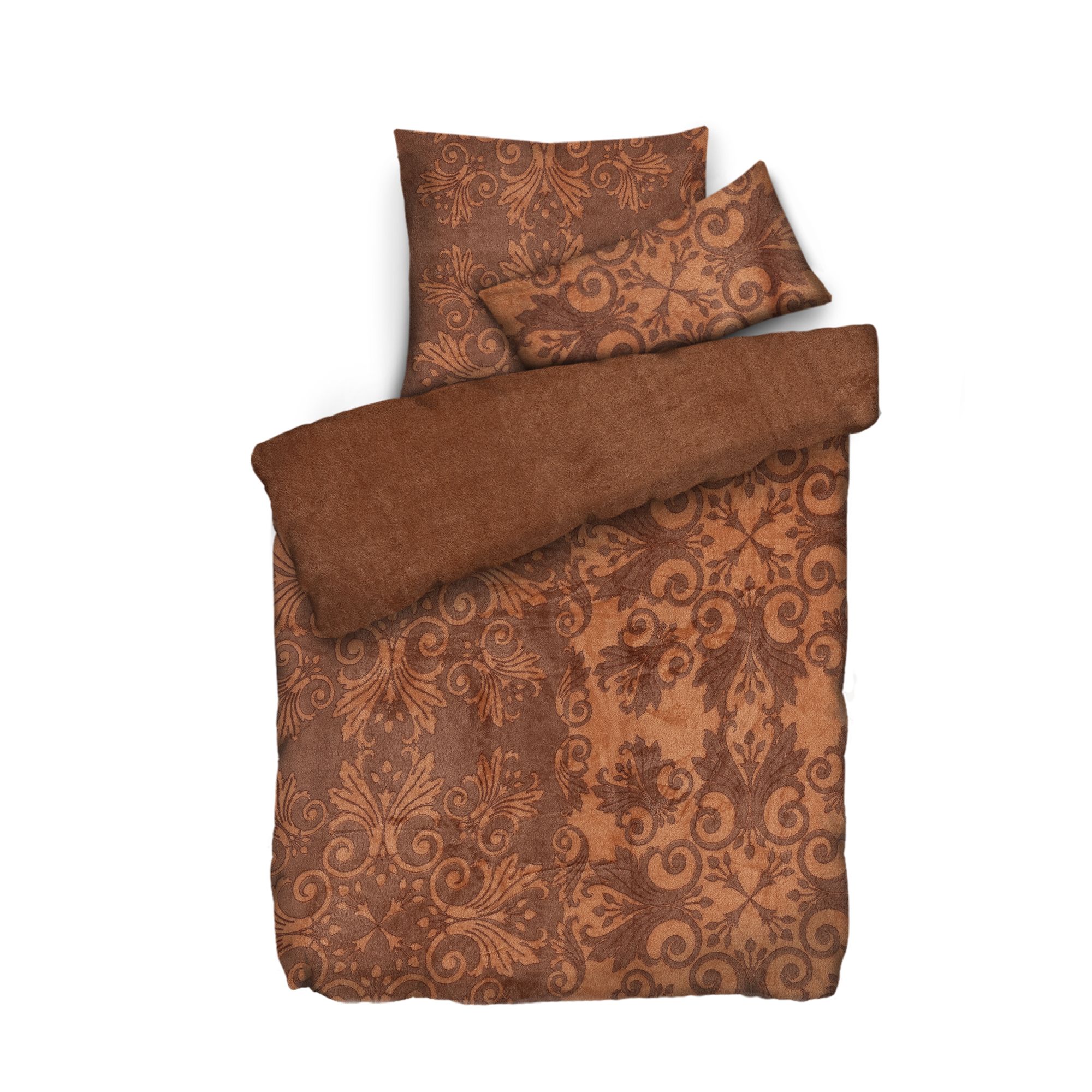 BADIZIO Classic Bettwäsche Ornament Mikrofaser Plüsch Doppelbett, 6tlg.