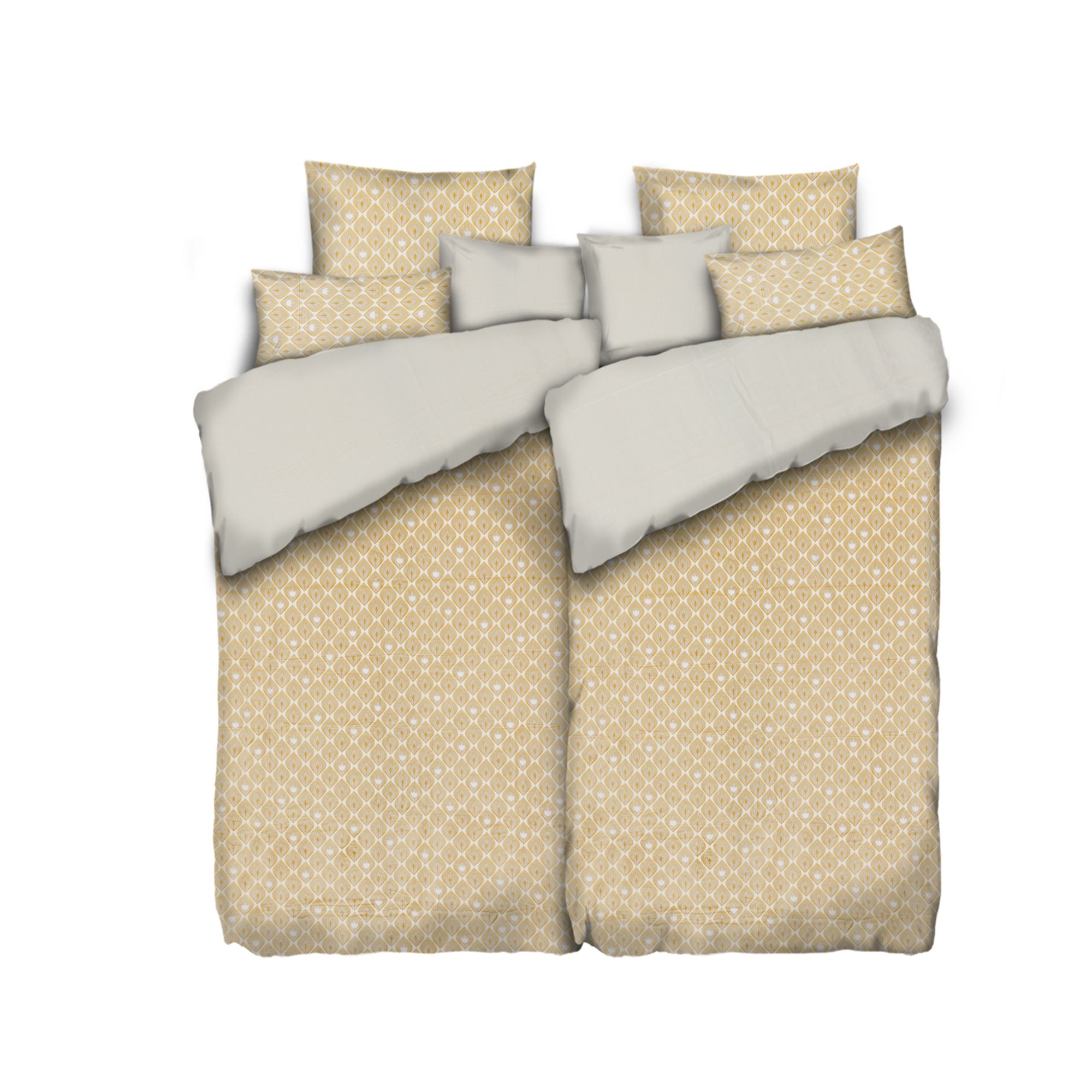 MONT CHALET Wendebettwäsche Grafik Mikrofaser Chinchilla Doppelbett, 8tlg.