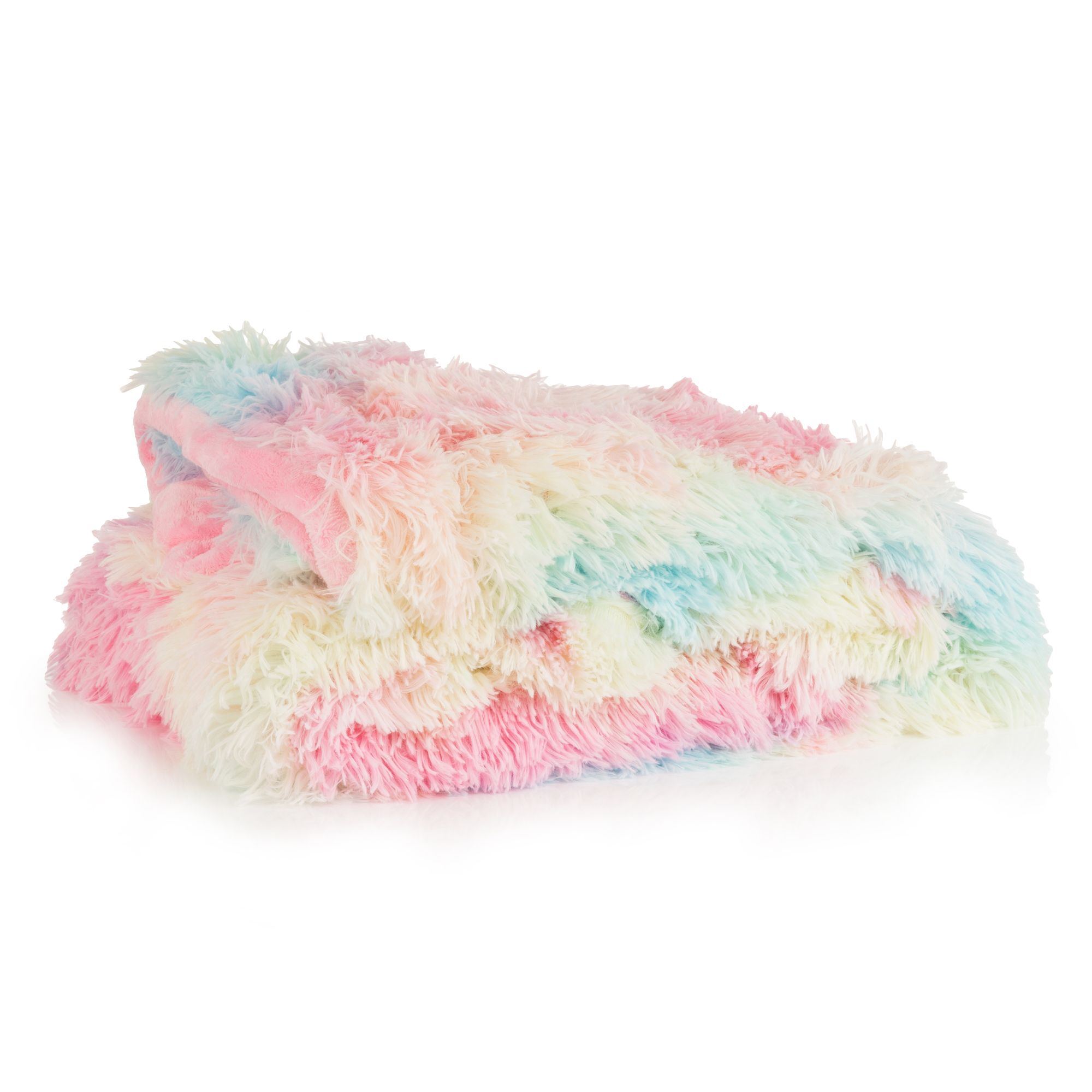 MONT CHALET Langflor-Plaid Farbmix Mikrofaser-Abseite ca. 150x200cm