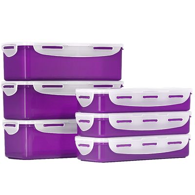 B-Ware LocknLock 6 Frischhaltedosen stapelbar 700ml-1,6l