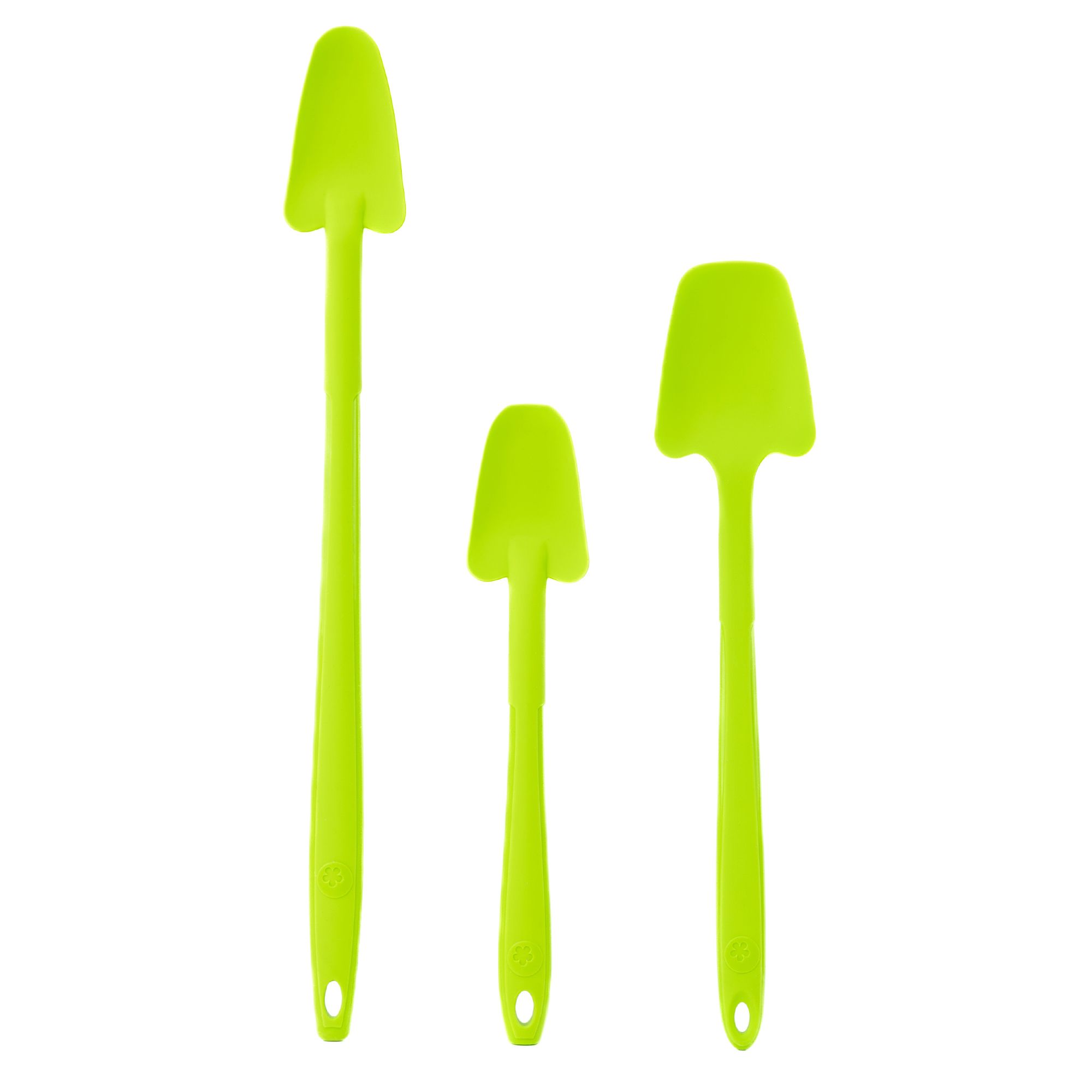 KOCHBLUME® 3 Restelöffel aus Silikon mit Edelstahlkern spülmaschinenfest