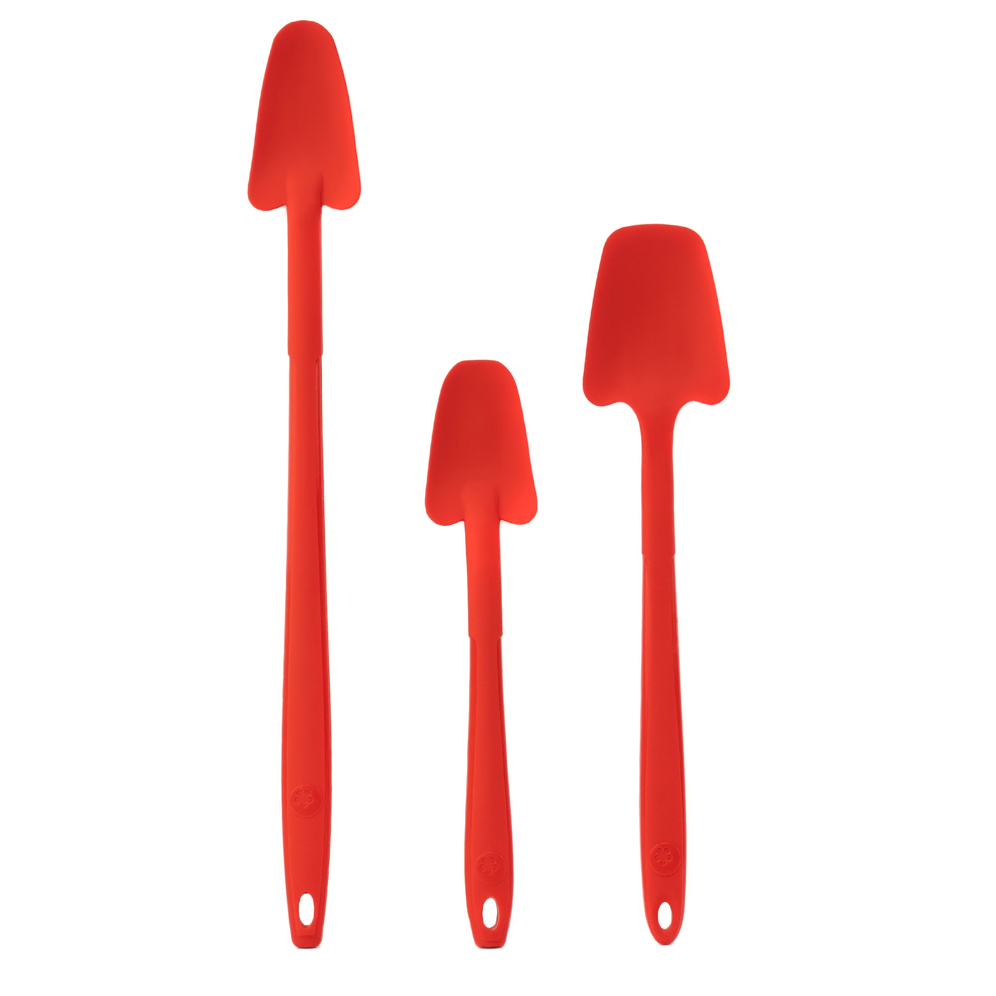 KOCHBLUME® 3 Restelöffel aus Silikon mit Edelstahlkern spülmaschinenfest