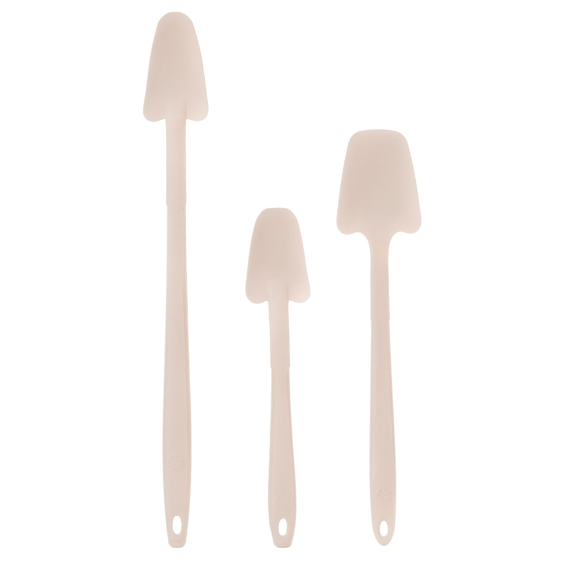 KOCHBLUME® 3 Restelöffel aus Silikon mit Edelstahlkern spülmaschinenfest