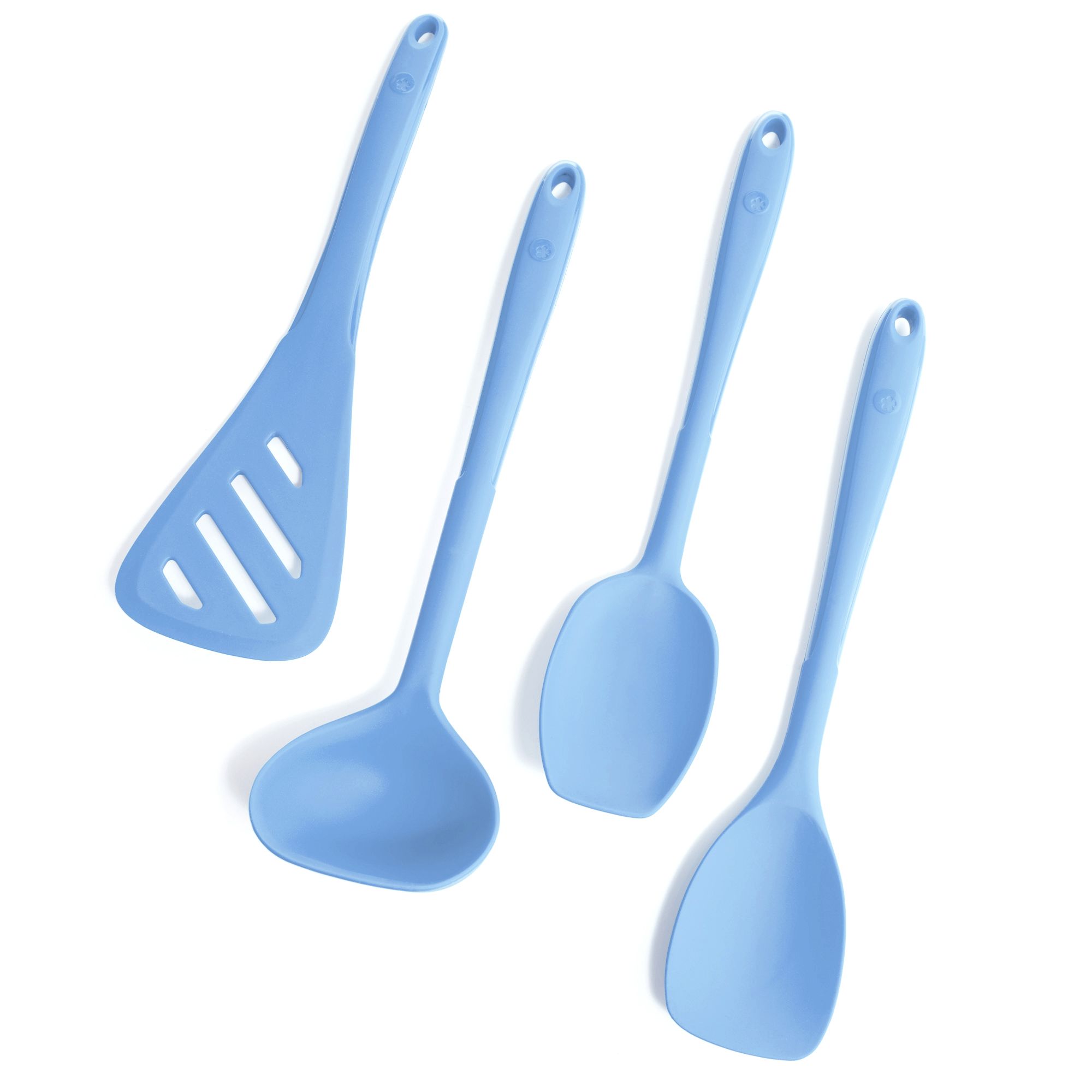 KOCHBLUME® Küchenhelfer-Set L Schlitzwender, Flex-& Soßenlöffel & Schöpf- kelle, 4tlg.