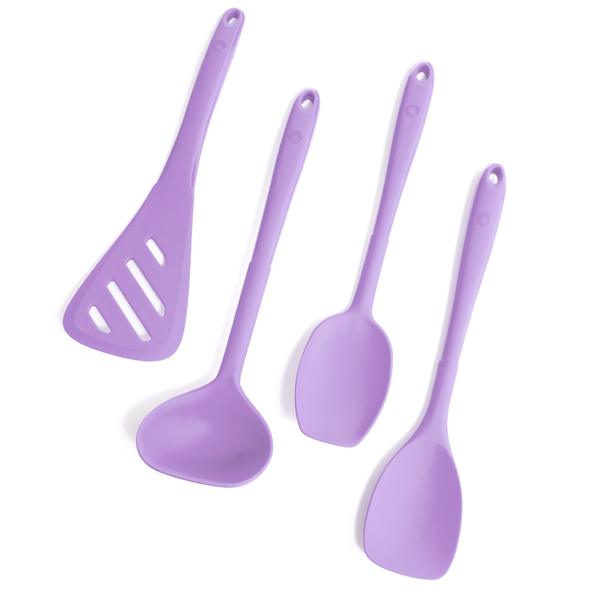 KOCHBLUME® Küchenhelfer-Set L Schlitzwender, Flex-& Soßenlöffel & Schöpf- kelle, 4tlg.