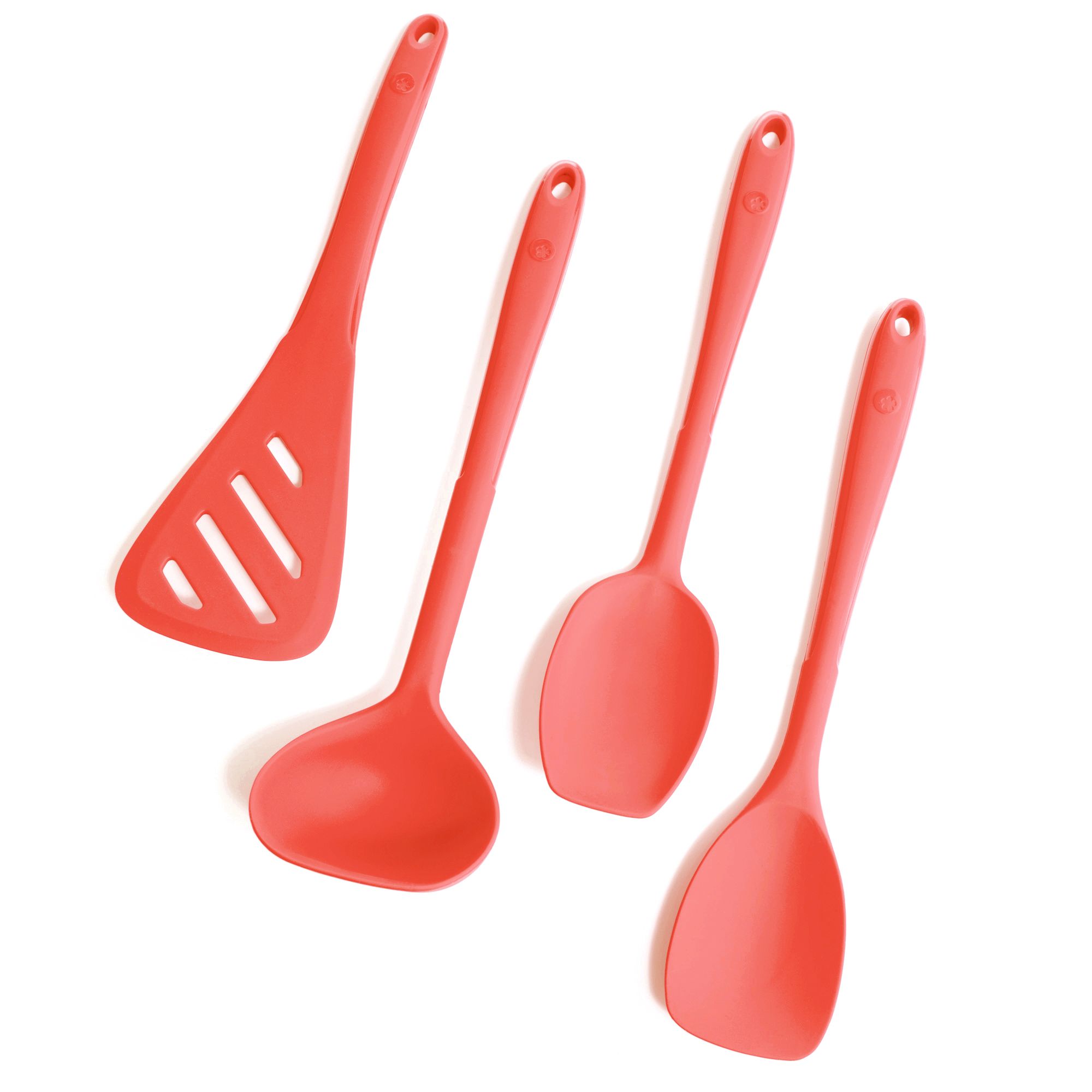 KOCHBLUME® Küchenhelfer-Set L Schlitzwender, Flex-& Soßenlöffel & Schöpf- kelle, 4tlg.