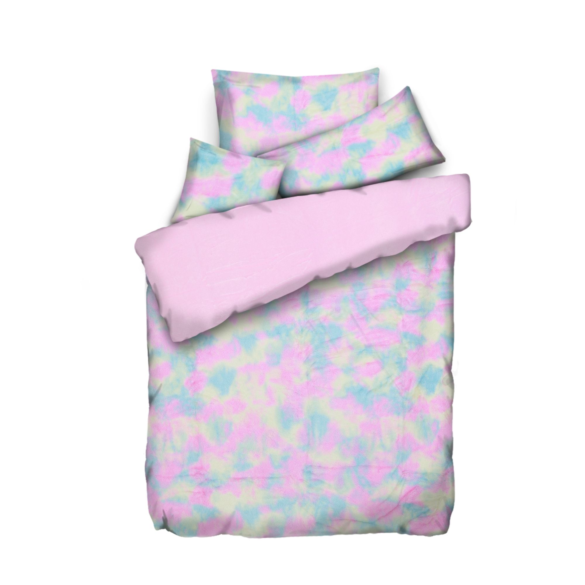 MONT CHALET Wendebettwäsche Farbmix Mikrofaser Fellimitat Einzelbett, 4tlg.