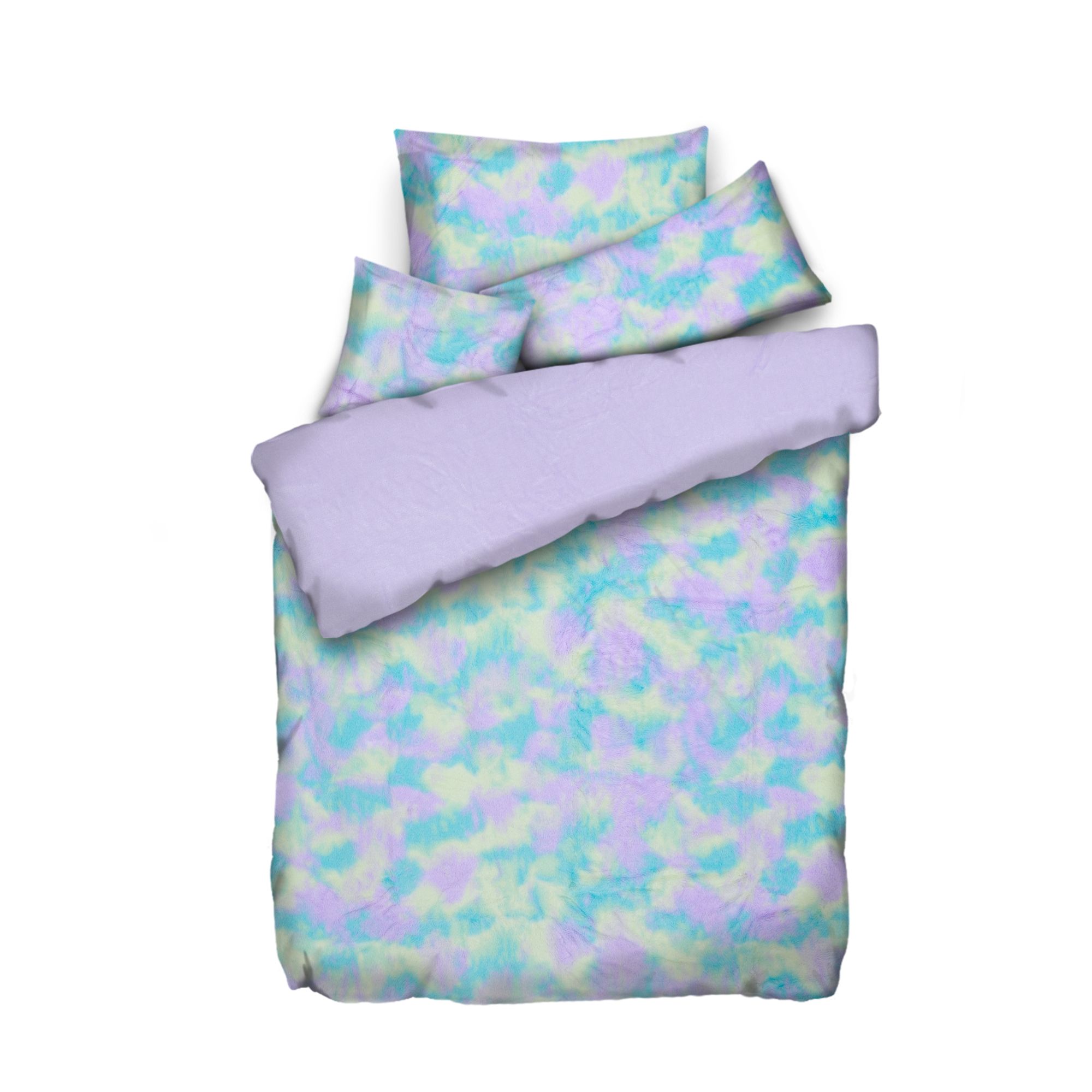 MONT CHALET Wendebettwäsche Farbmix Mikrofaser Fellimitat Einzelbett, 4tlg.