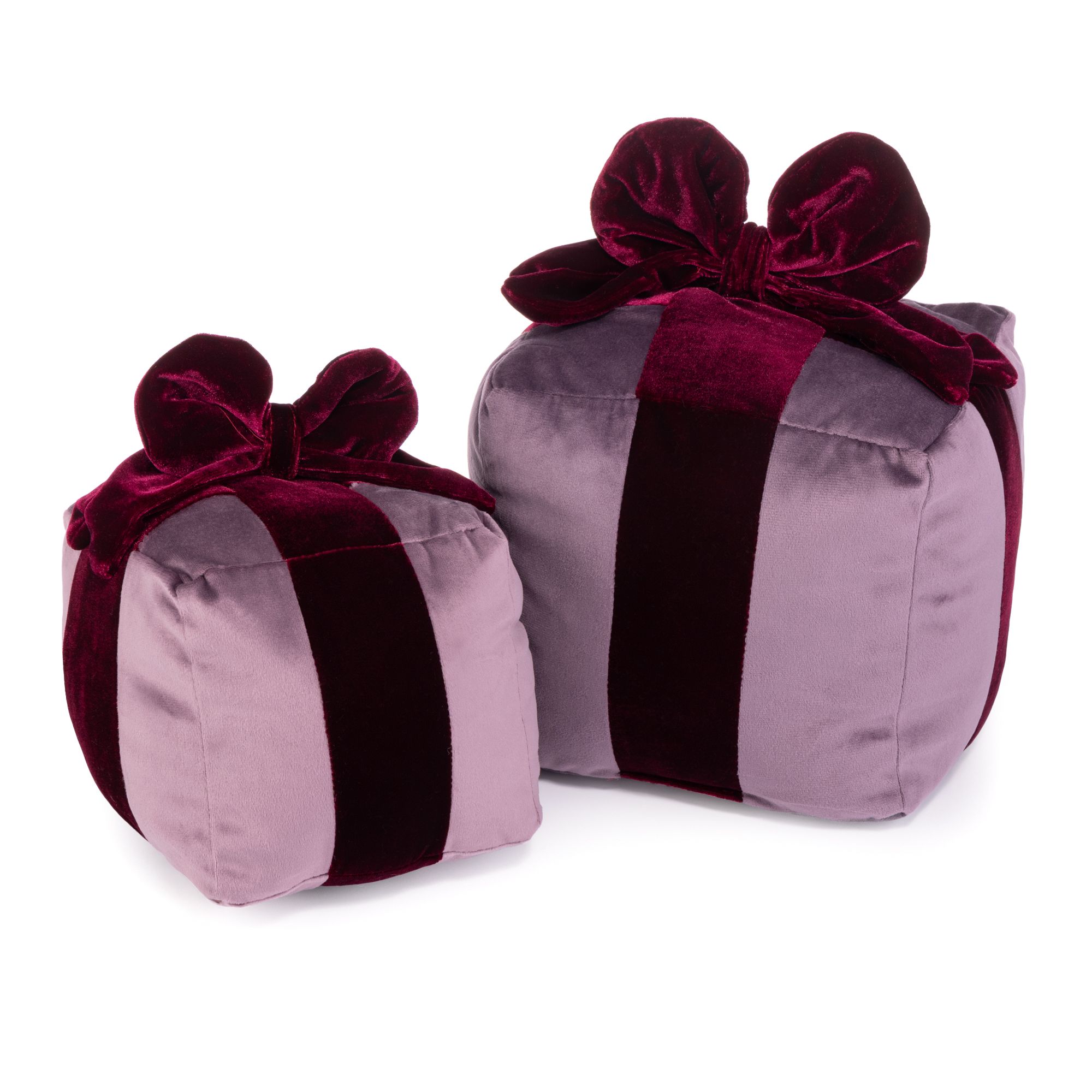 MONT CHALET 2 gefüllte Kissen Geschenke Mikrofaser Samtfell 15cm & 20cm