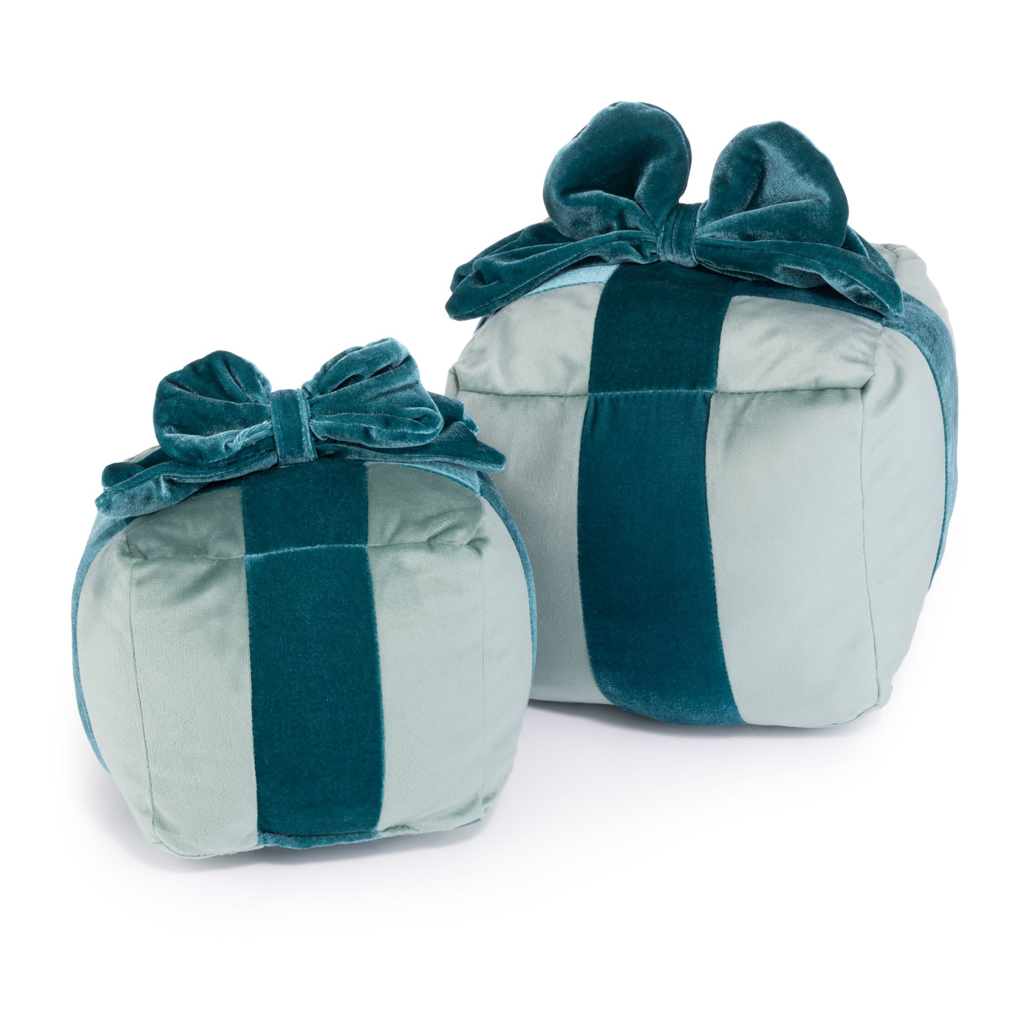 MONT CHALET 2 gefüllte Kissen Geschenke Mikrofaser Samtfell 15cm & 20cm