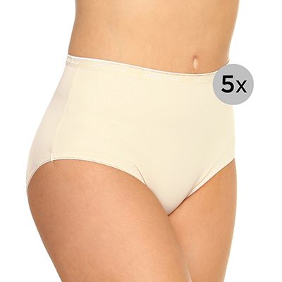 B-Ware LITTLE ROSE 5 Midislips Mikrofasermischung Jacquard im Bund