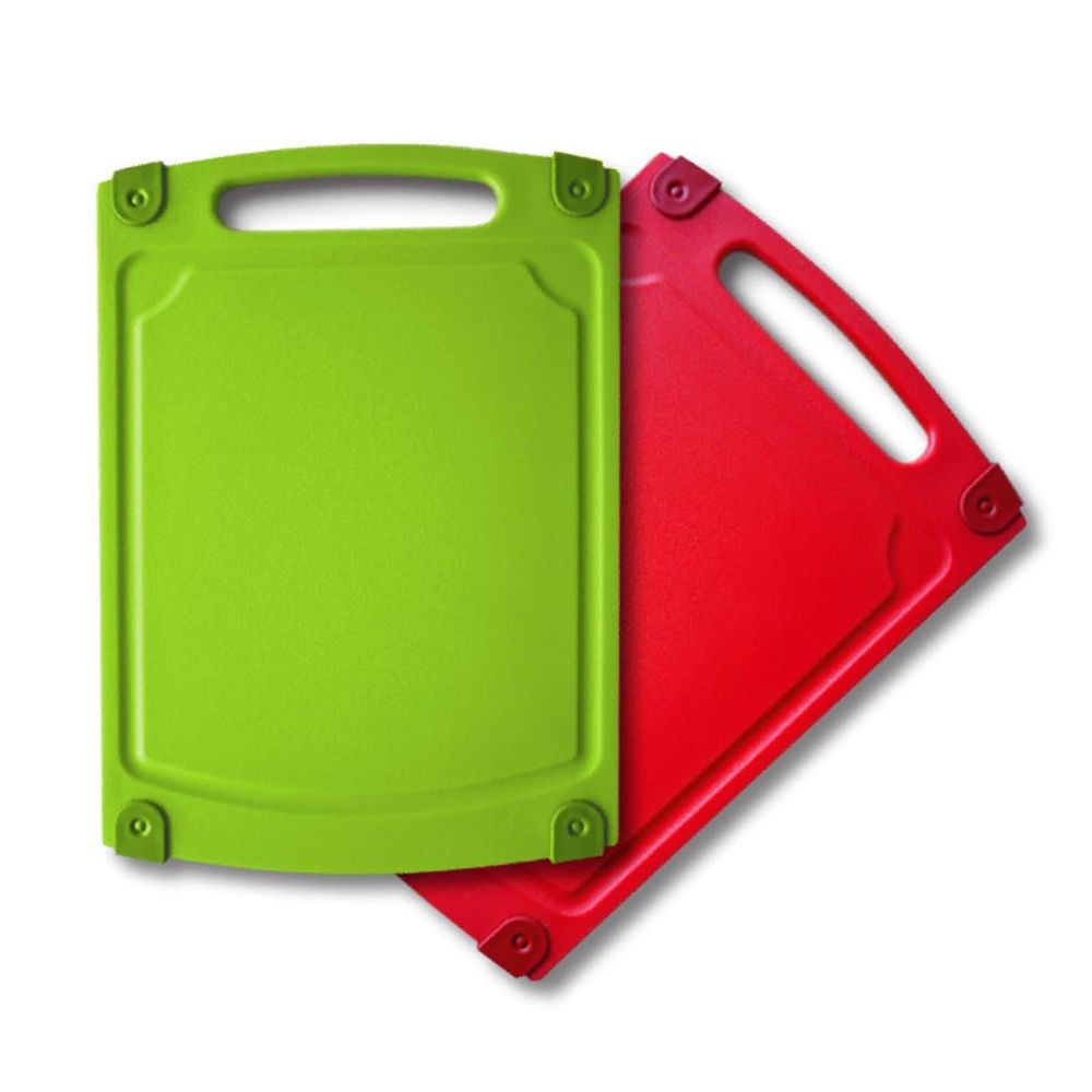 COOLINATO Schneidebretter-Set antibakteriell rutschfest 29x20cm, 2tlg.