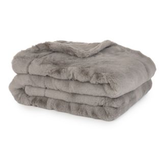 MONT CHALET Premium-Plaid Lammfellimitat uni Mikrofaser-Rückseite waschbar, 150x200cm