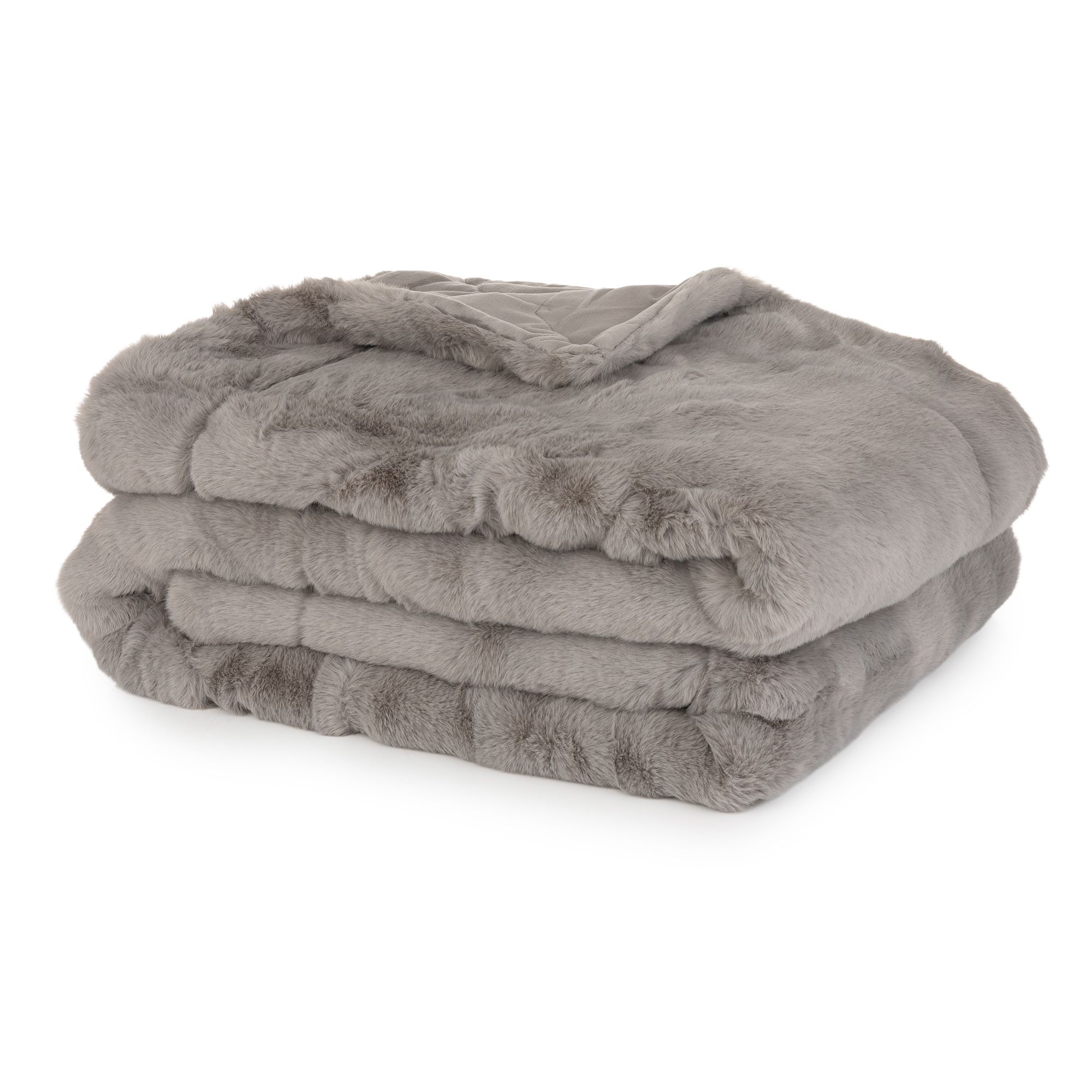 MONT CHALET Premium-Plaid Lammfellimitat uni Mikrofaser-Rückseite waschbar, 150x200cm