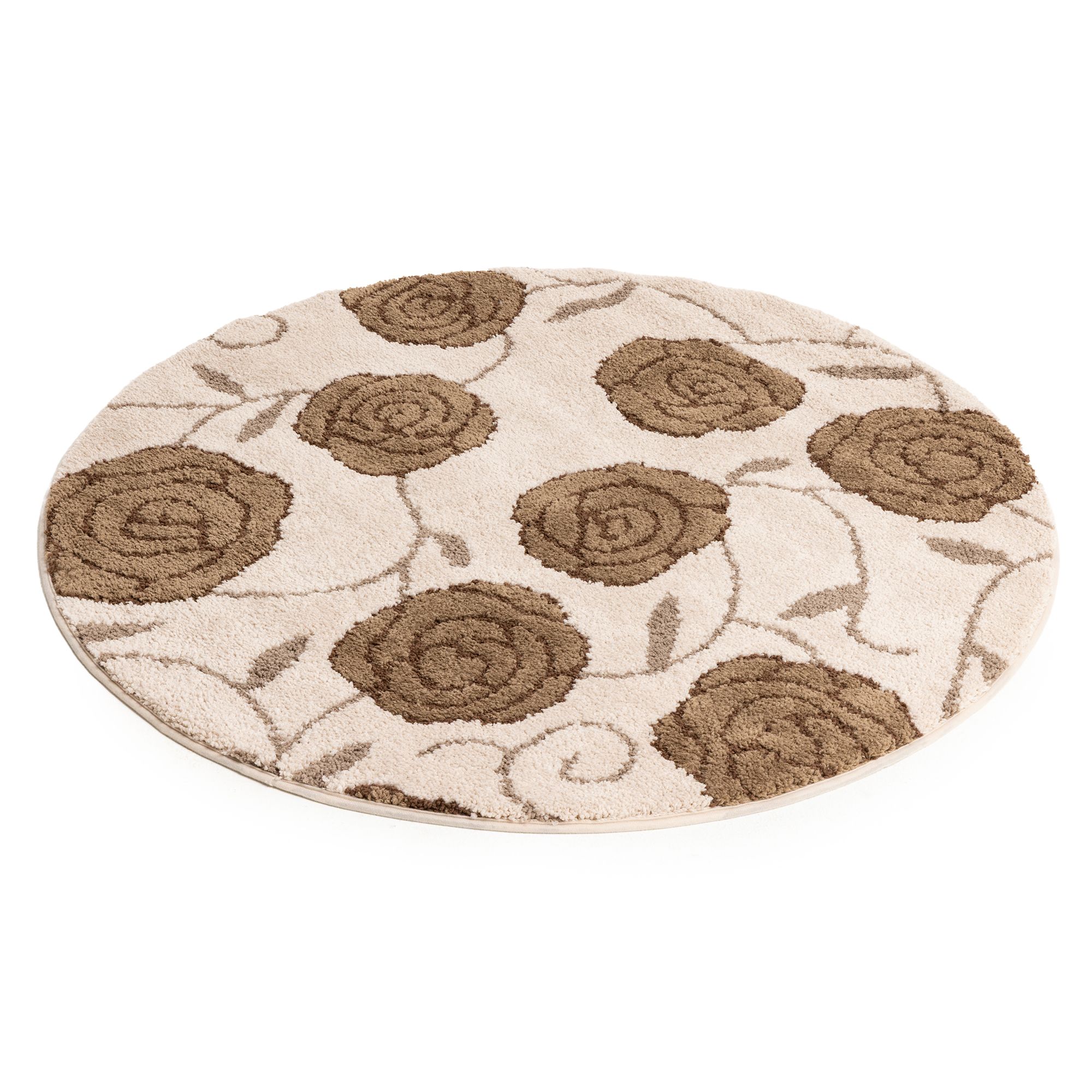 CASA FONDO 1 runder Teppich Rosentraum Mikrofaser waschbar, Ø 100cm
