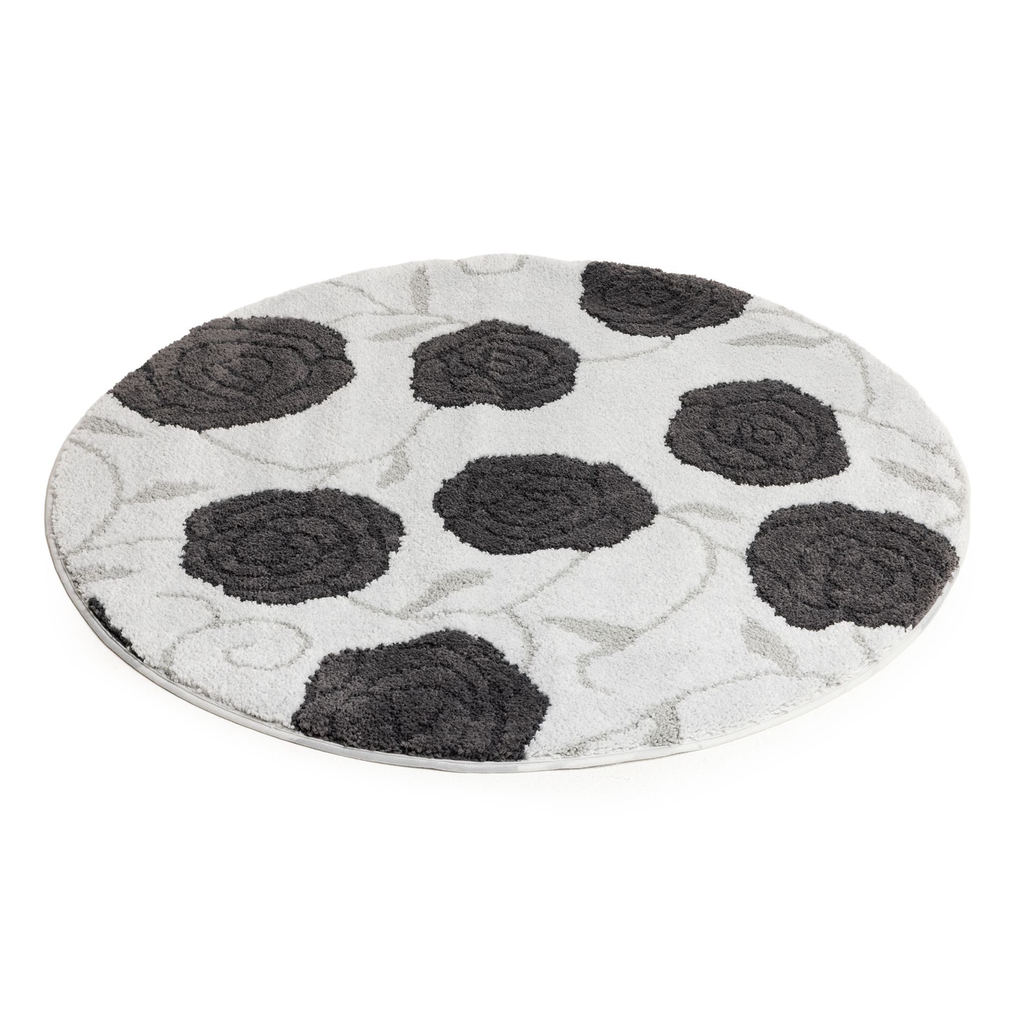 CASA FONDO 1 runder Teppich Rosentraum Mikrofaser waschbar, Ø 100cm