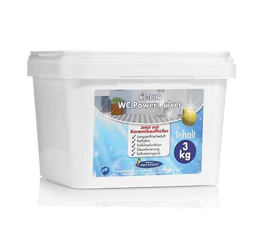 AQUA CLEAN PUR WC Power Pulver Kalklösefunktion & Keramikaufheller 3kg
