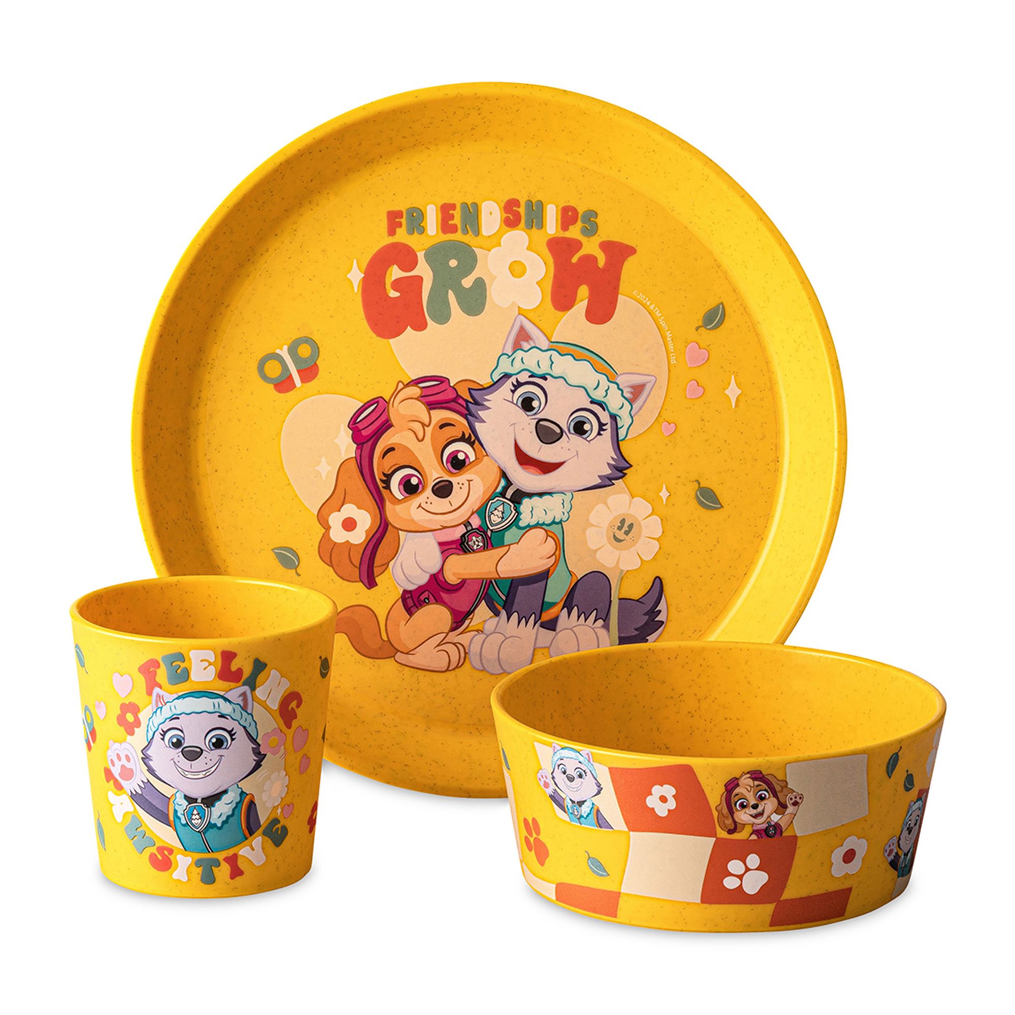  KOZIOL Kinder Geschirr-Set 3tlg.: Teller, Schale und Becher im Paw Patrol Design
