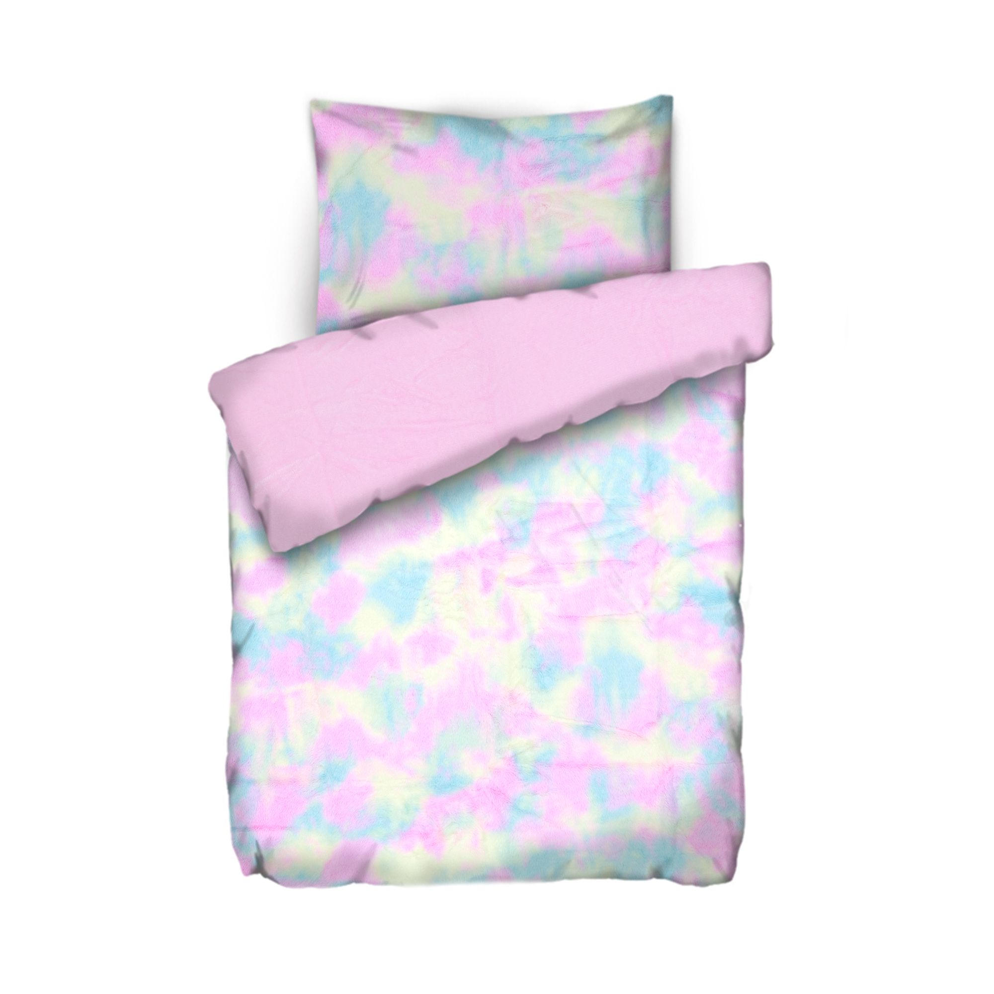 MONT CHALET Kinder-Bettwäsche Farbmix Mikrofaser-Fellimitat Einzelbett, 2tlg.