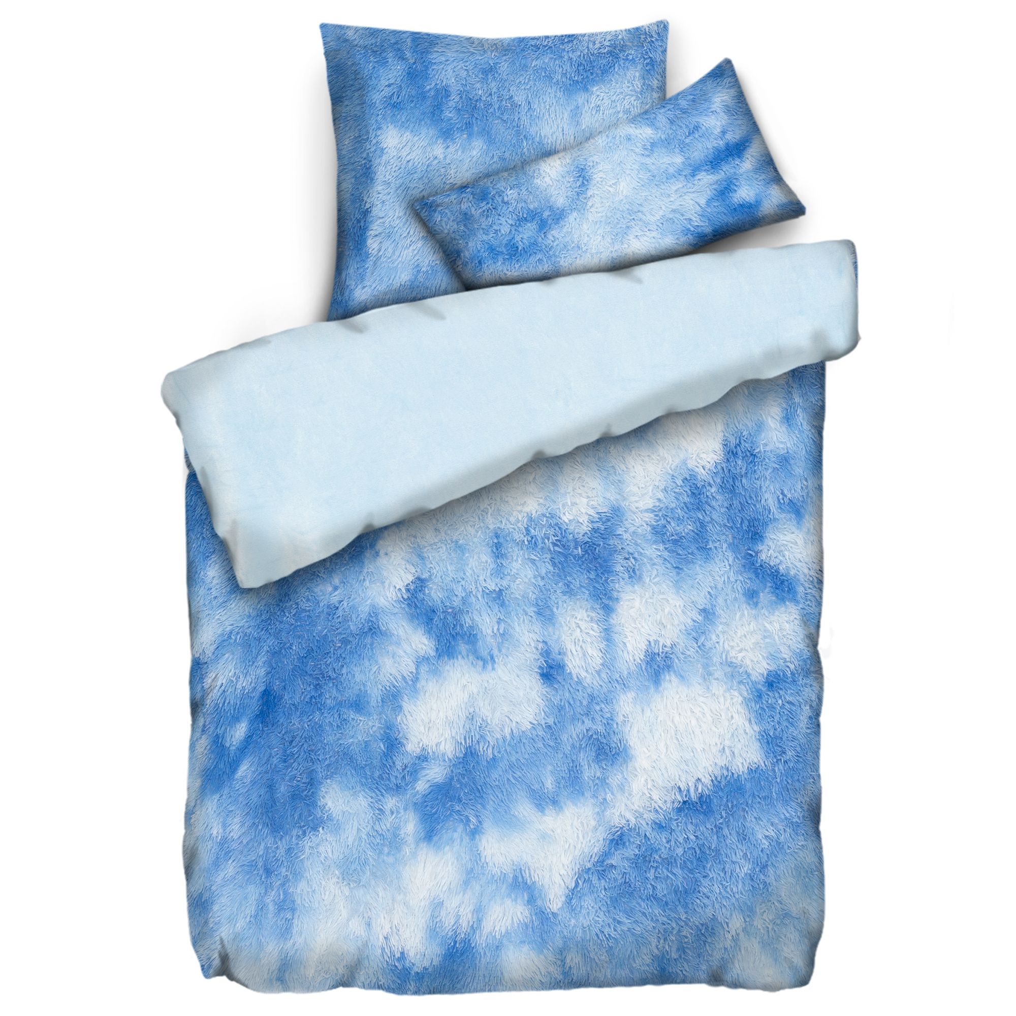 MONT CHALET Wendebettwäsche Langflor, Farbmix Mikrofaser-Abseite Einzelbett, 3tlg.