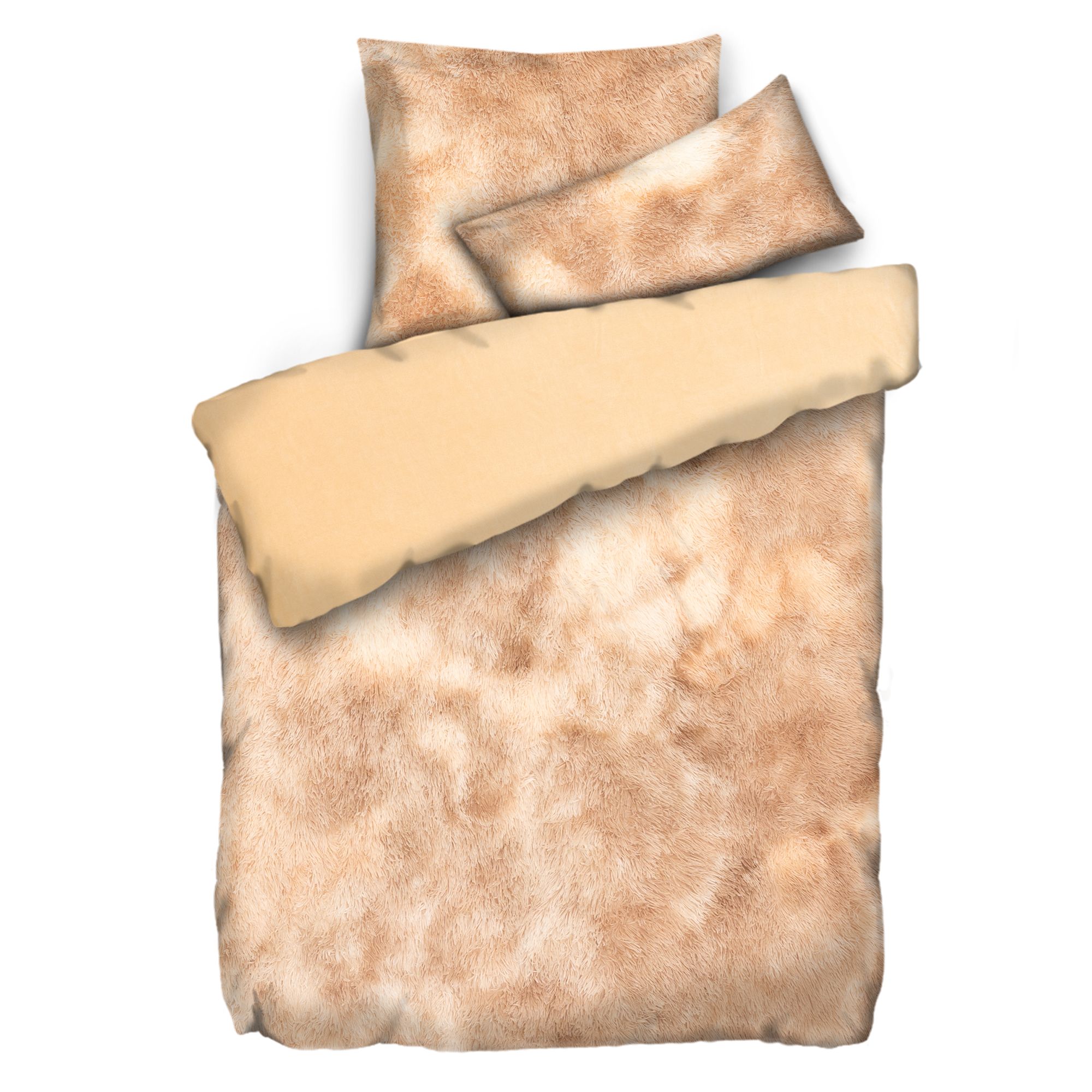 MONT CHALET Wendebettwäsche Langflor, Farbmix Mikrofaser-Abseite Einzelbett, 3tlg.