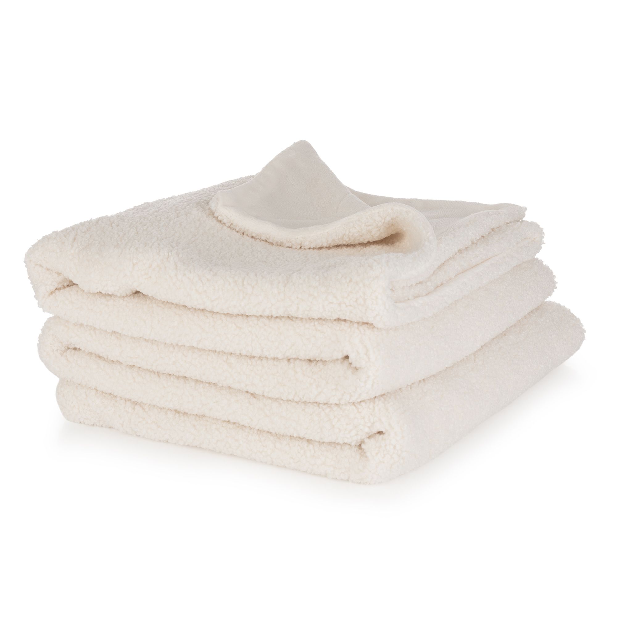 COZEE HOME Plaid doppelseitig Teddy Bouclé waschbar, 150x200cm