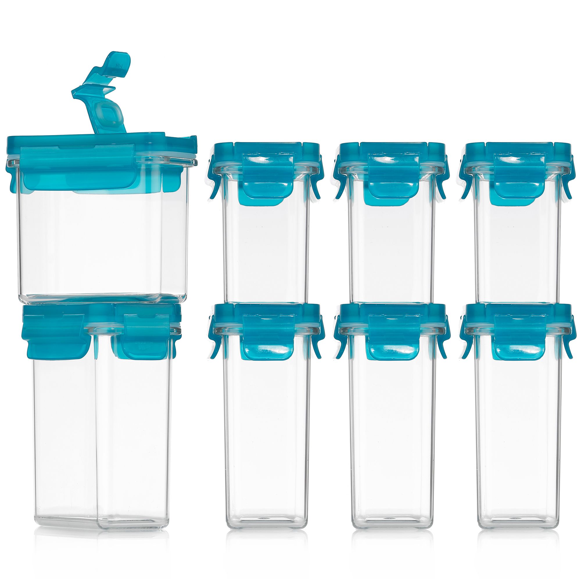 LocknLock 8 Vorratsdosen Tritan™ mit Schüttfunktion 180ml-250ml