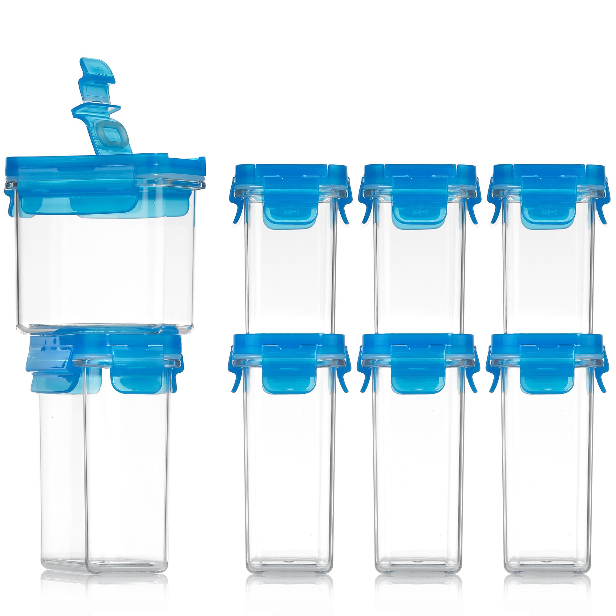 LocknLock 8 Vorratsdosen Tritan™ mit Schüttfunktion 180ml-250ml