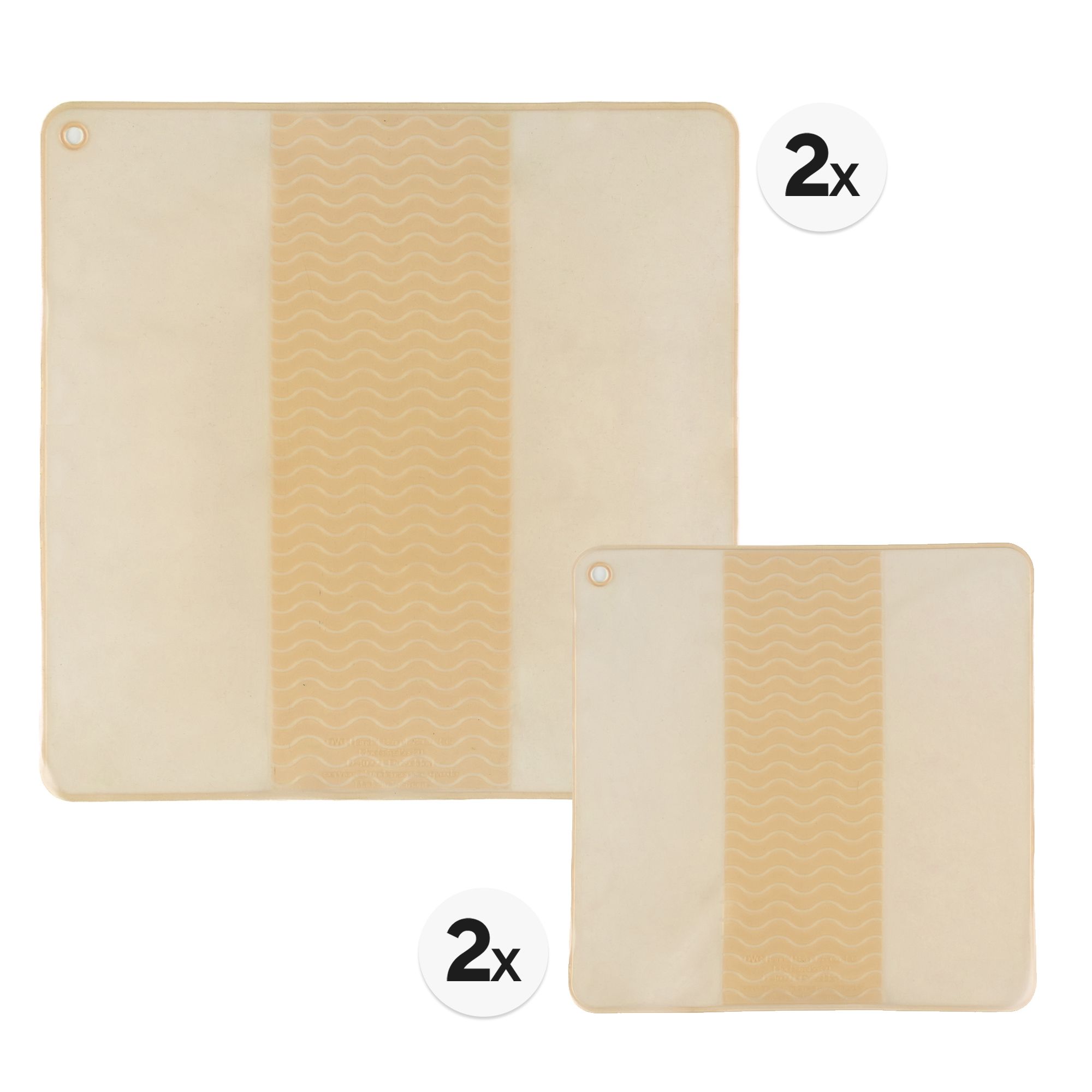 COOK'S ESSENTIALS Frischhaltefolien aus Silikon 4tlg. Set, 2 Größen wiederverwendbar