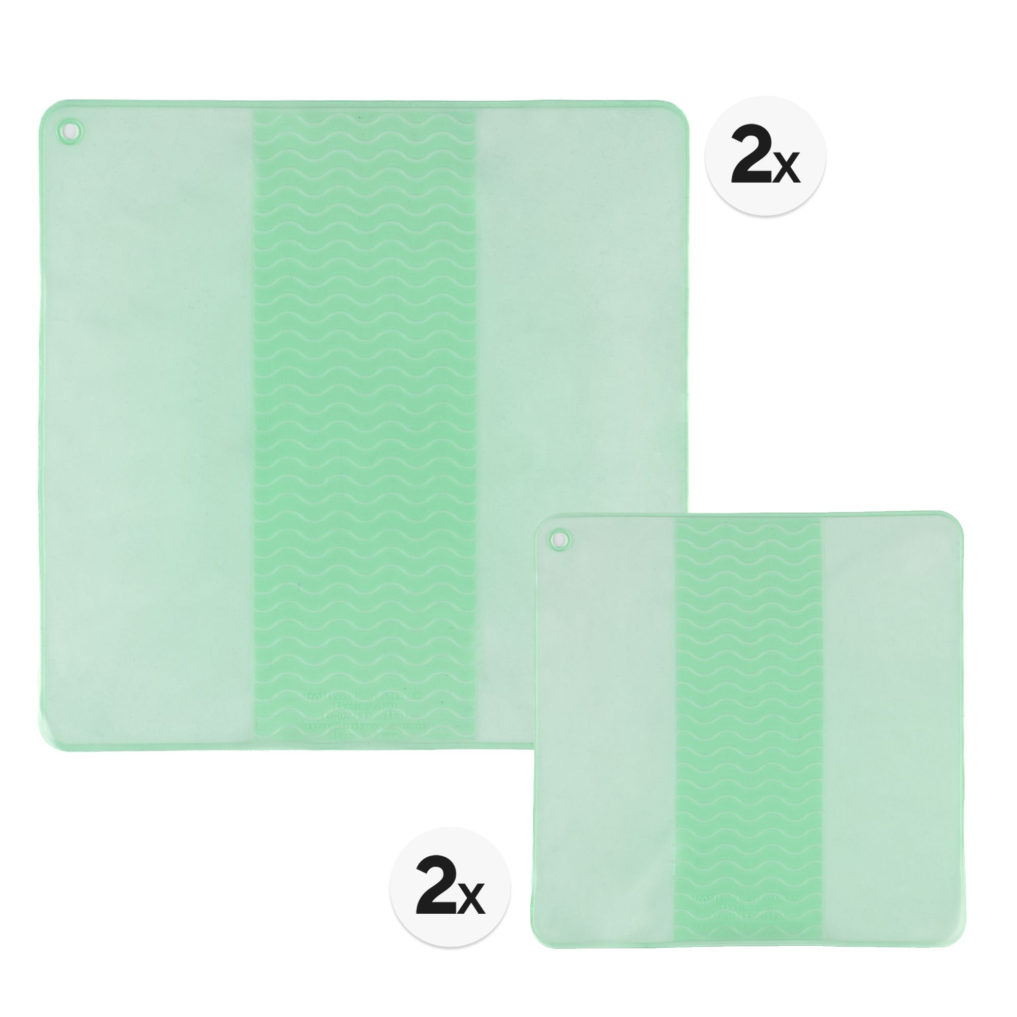 COOK'S ESSENTIALS Frischhaltefolien aus Silikon 4tlg. Set, 2 Größen wiederverwendbar