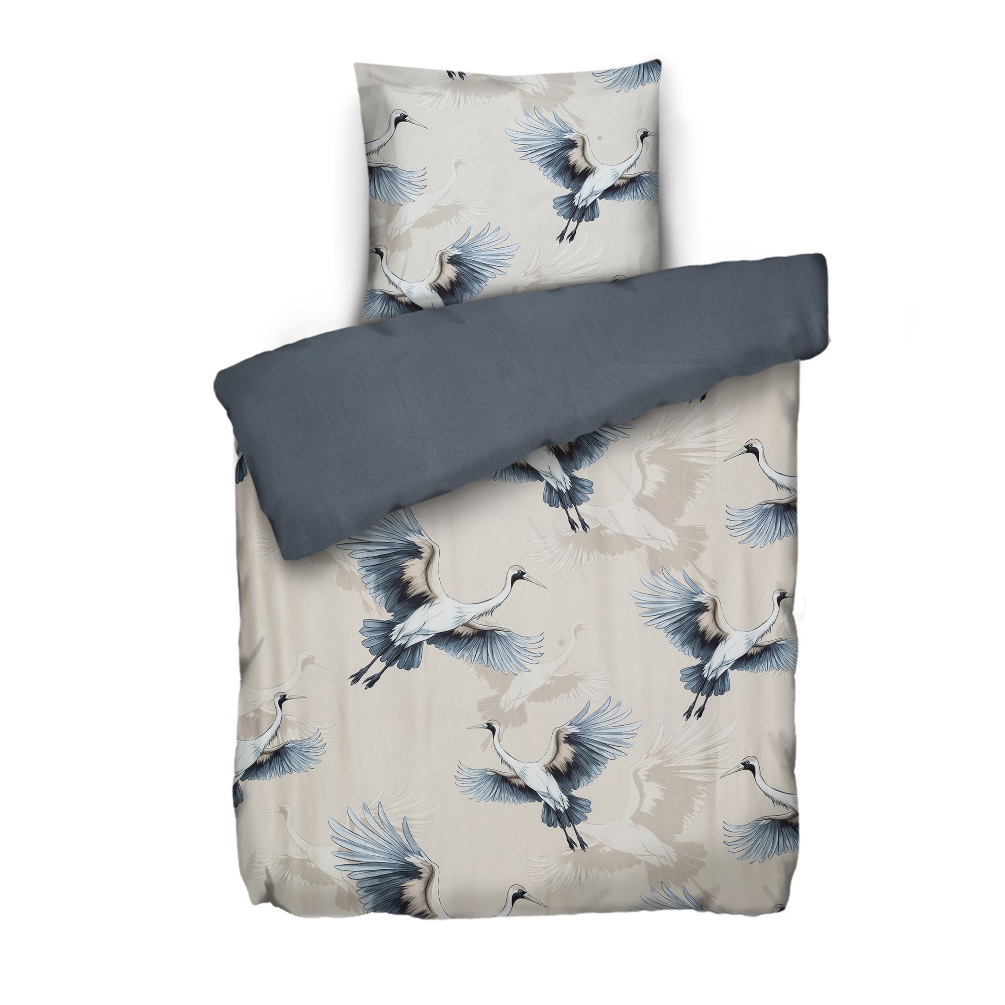 WINTERENGEL Wendebettwäsche Glitzerpaspel Mikrofaser Flanell Einzelbett, 2tlg.