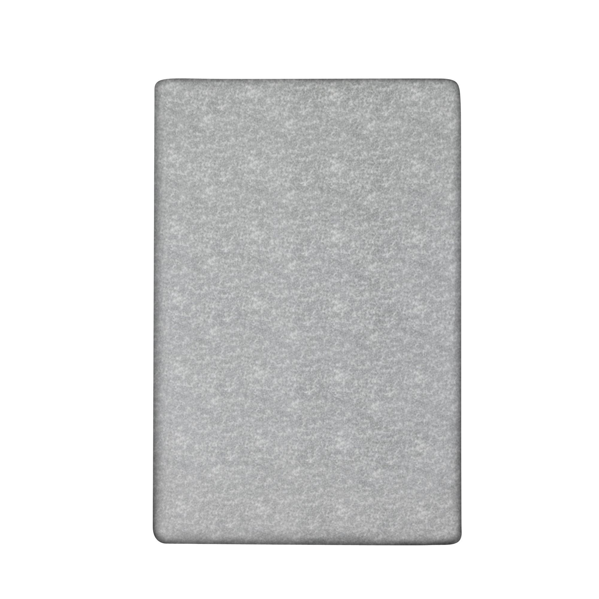MONT CHALET 1 Spannbettlaken uni Melange Premium Flanell Kettnaht, 100x200cm
