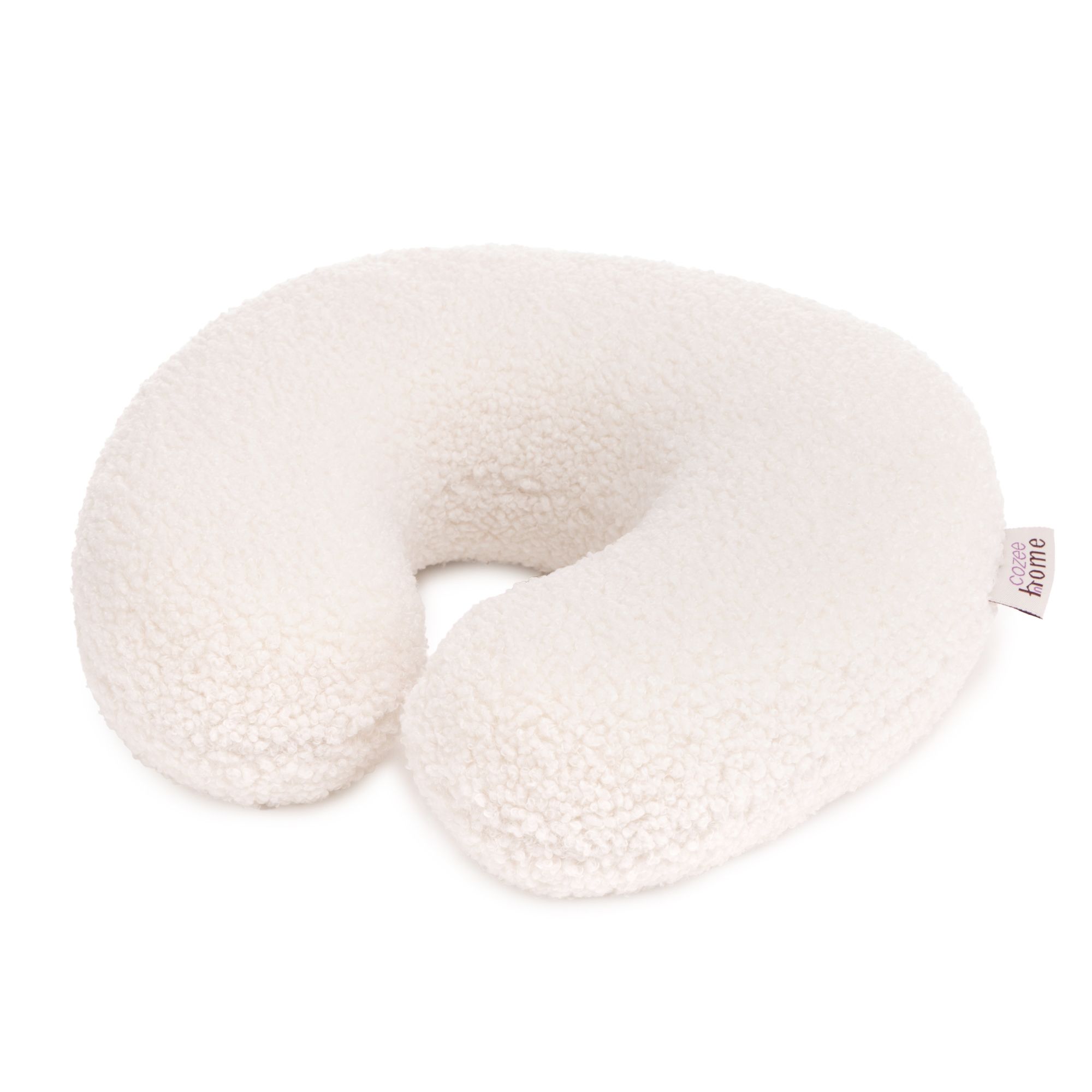 COZEE HOME Nackenhörnchen uni Teddy Bouclé waschbar, ca. 30x30cm