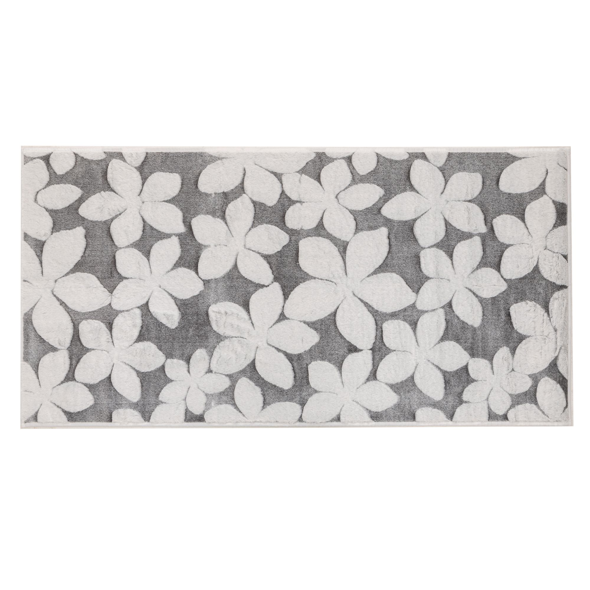 MONT CHALET 1 Teppich 3D-Effekt Blumenwiese Mikrofaser waschbar