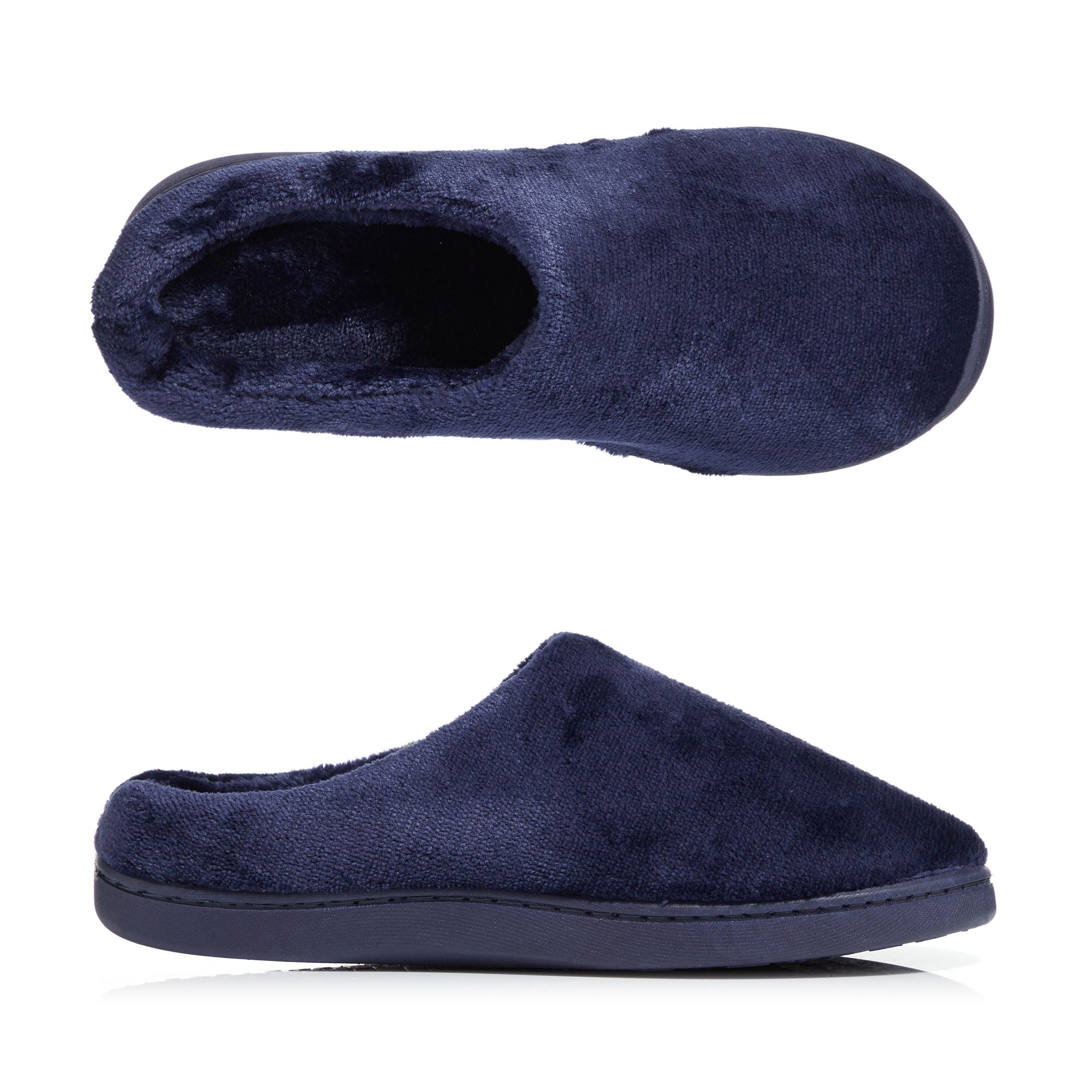 B-Ware MONT CHALET uni Damen-Hausschuh Mikrofaser Chinchilla weich gepolstert