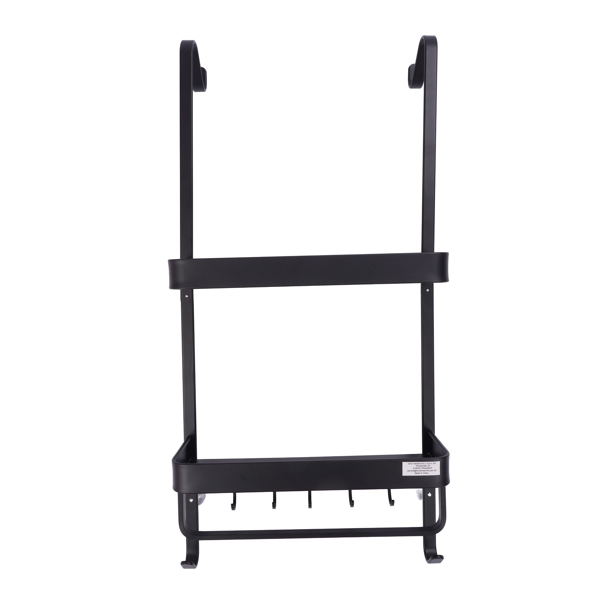 AQURAT Duschregal zum Aufhängen mit 2 Ablagekörbchen max. 3kg belastbar