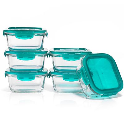 LocknLock 6 Frischhaltedosen aus Borosilikatglas je 500ml Volumen