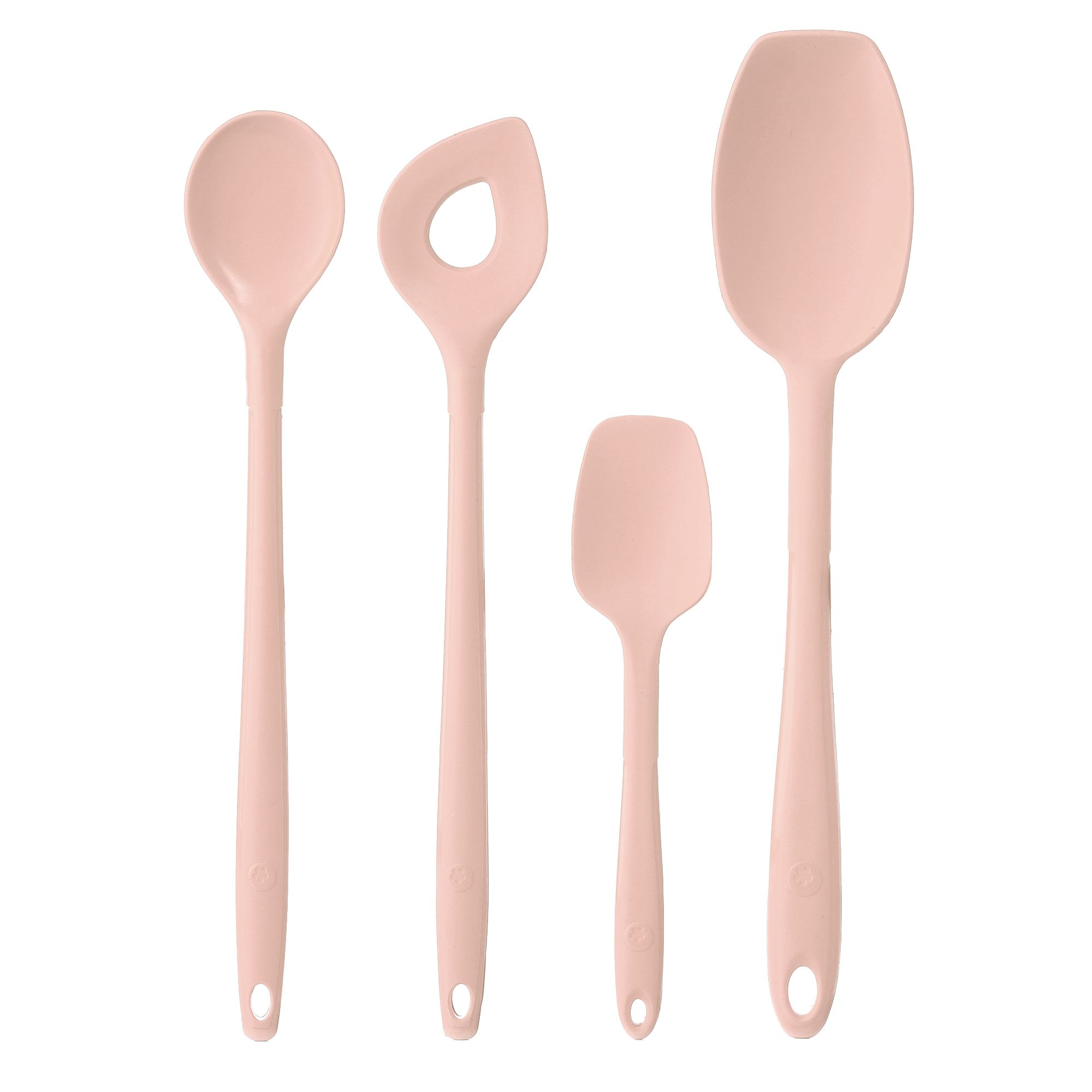 KOCHBLUME® Löffel-Set Küchenhelfer aus Silikon 4 Stück