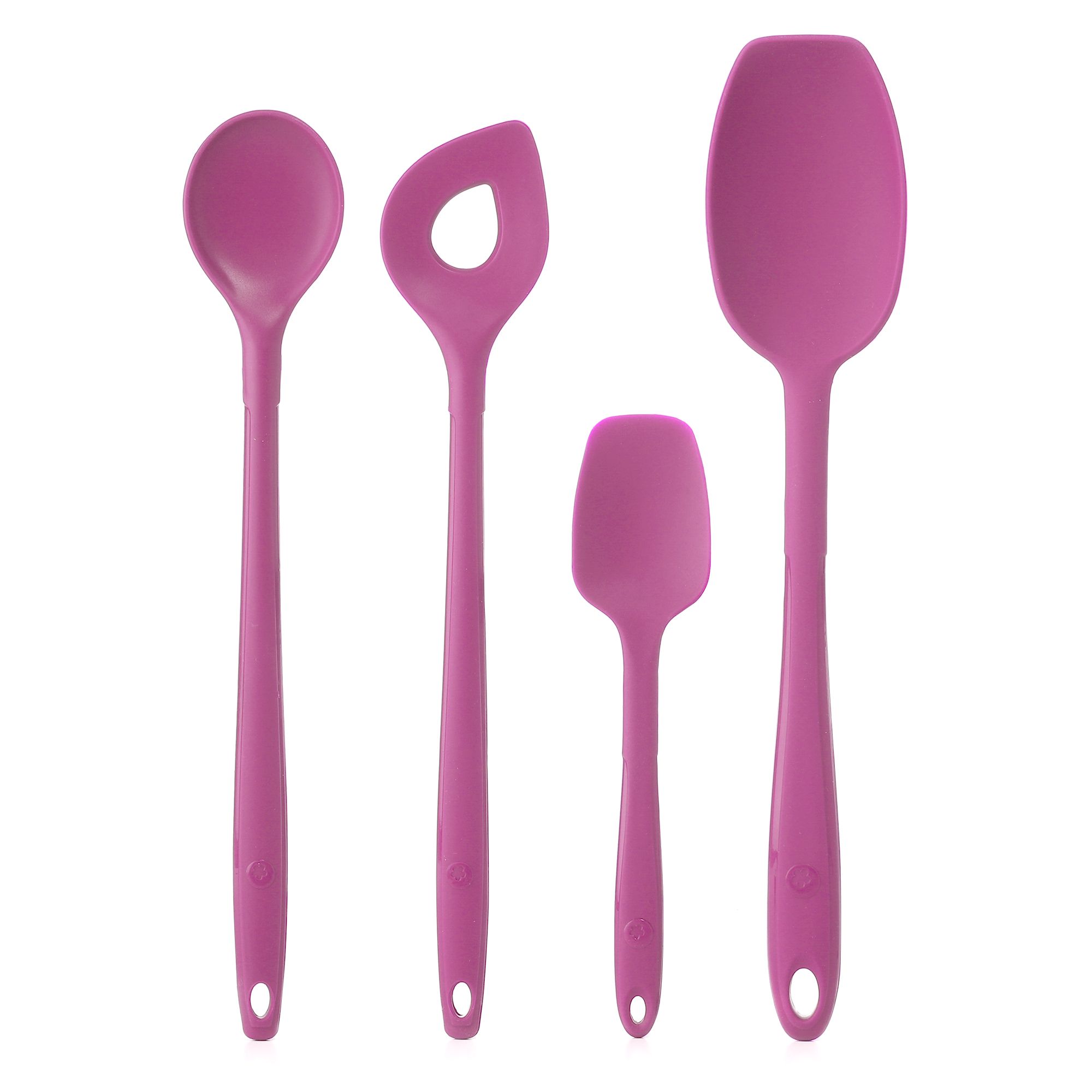 KOCHBLUME® Löffel-Set Küchenhelfer aus Silikon 4 Stück