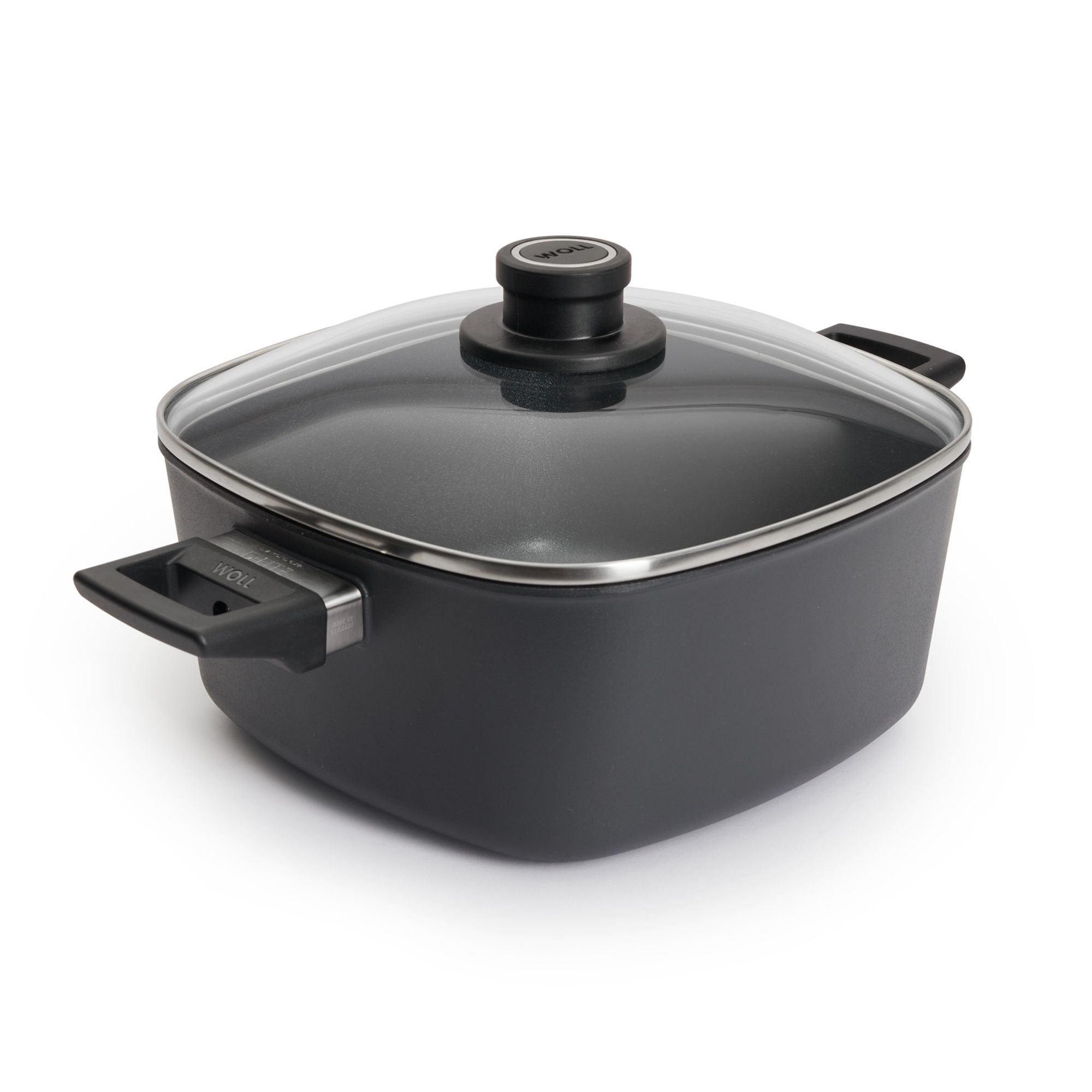  WOLL® D-Lite Viereck- bratentopf inkl. Glasdeckel 24 x 24 cm