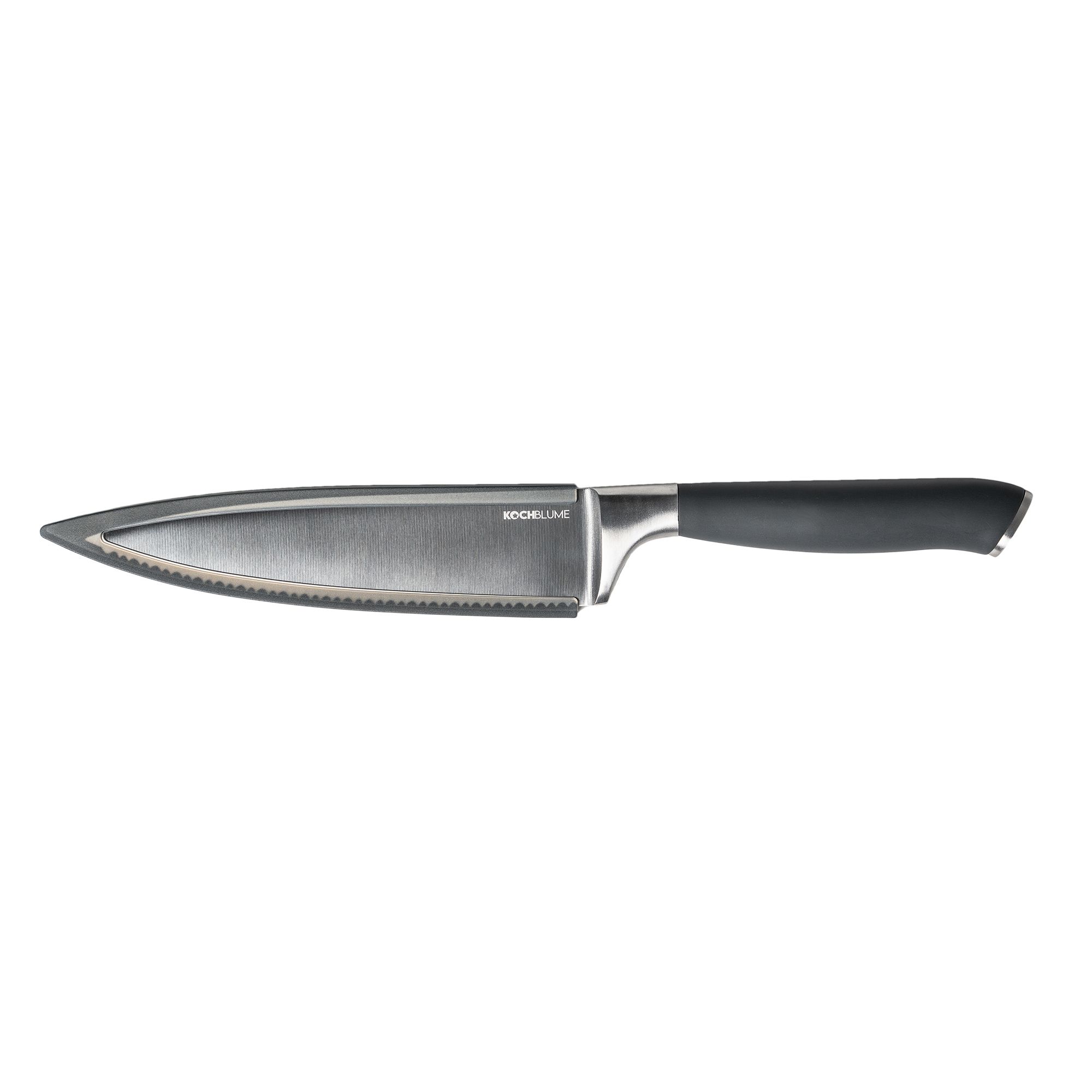 KOCHBLUME® Chefmesser mit gezackter Klinge 17,3cm lang rostfreier Edelstahl