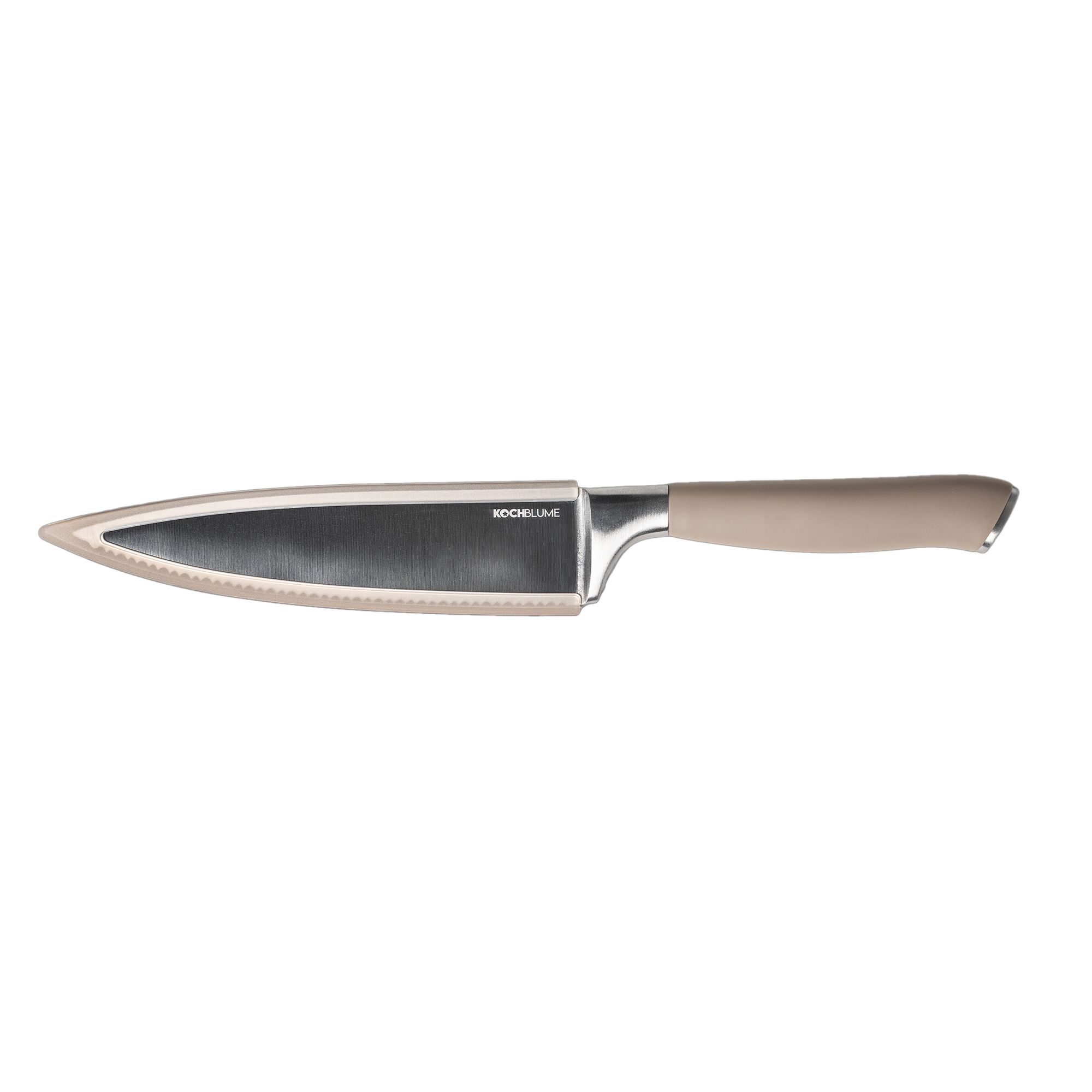 KOCHBLUME® Chefmesser mit gezackter Klinge 17,3cm lang rostfreier Edelstahl