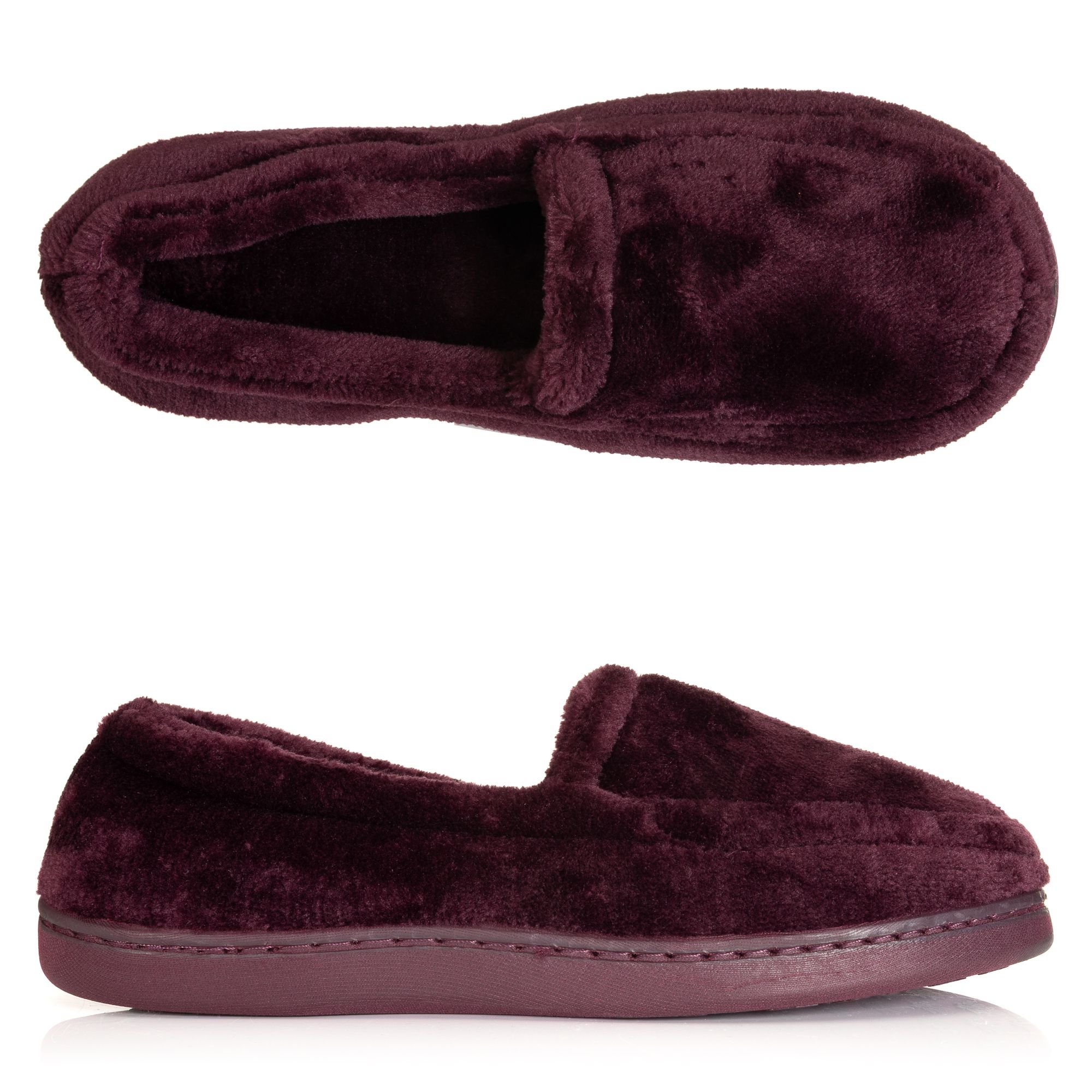 MONT CHALET Damen-Hausschuh geschlossene Form Mikrofaser Chinchilla weich gepolstert