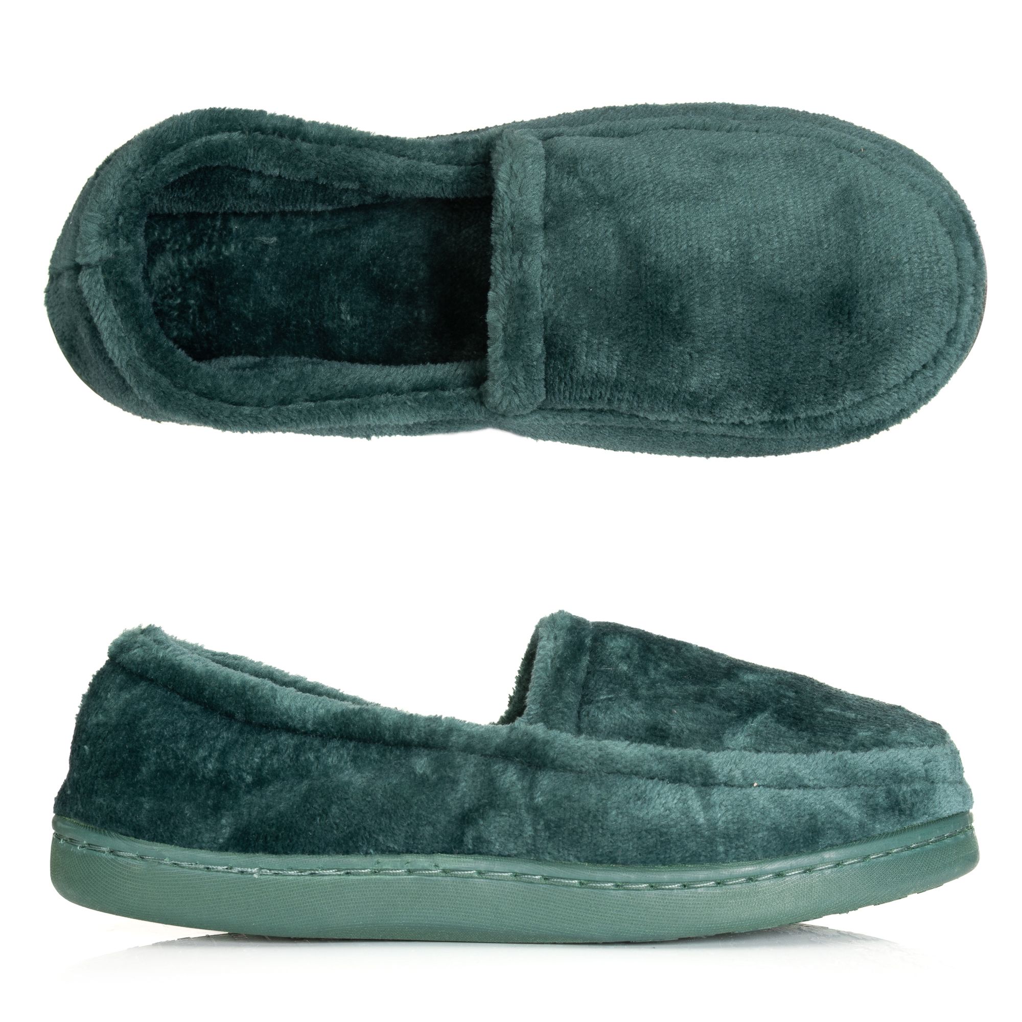 MONT CHALET Damen-Hausschuh geschlossene Form Mikrofaser Chinchilla weich gepolstert