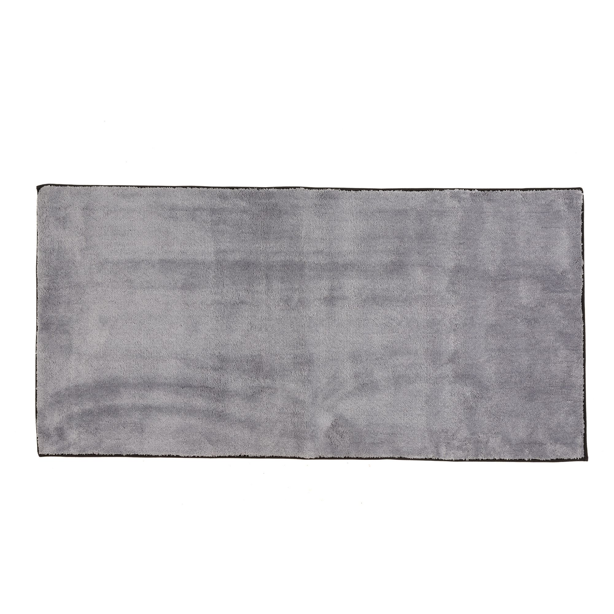 CASA FONDO Läufer uni abgesetzte Paspel Mikrofaser extra fein Farb- & Größenauswahl