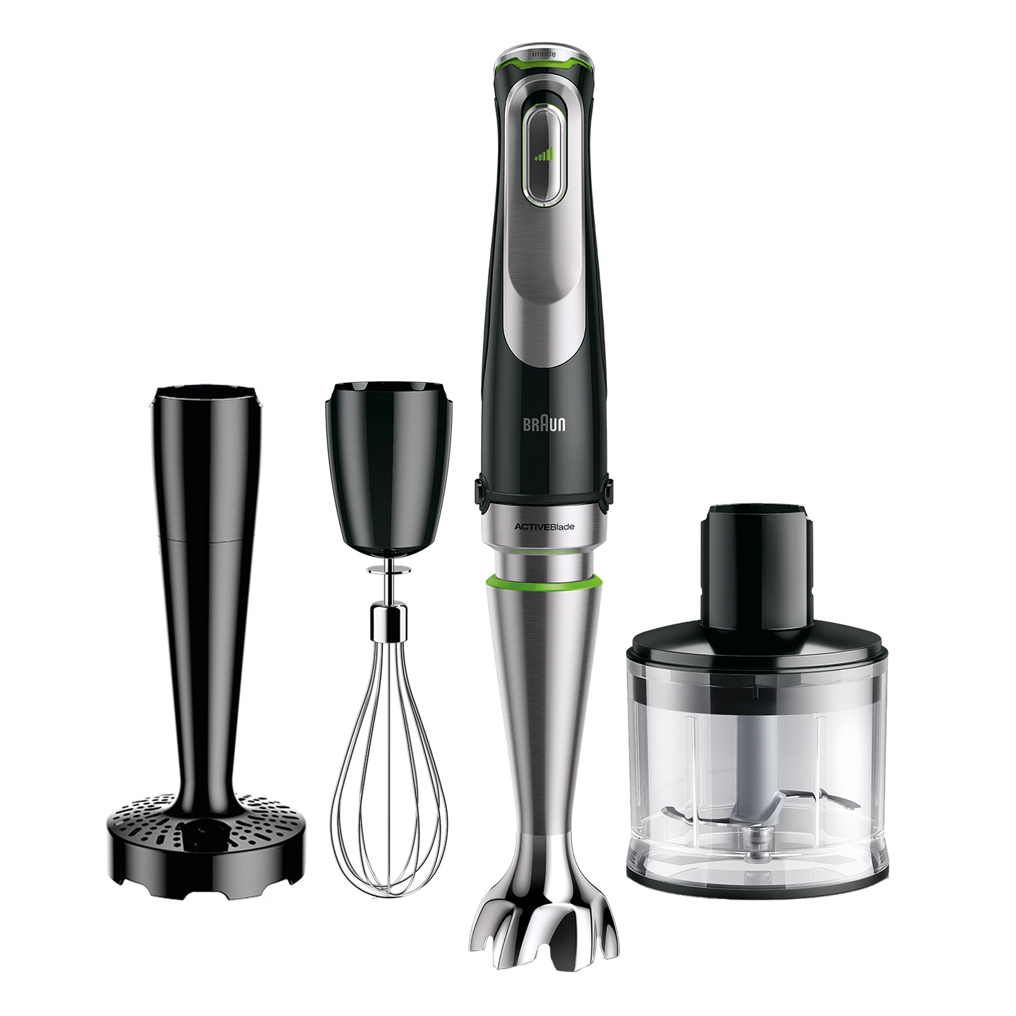 BRAUN MultiQuick 9 Stabmixer MQ9135XI inkl. ActiveBlade Technologie, inkl. Kartoffelstampfer